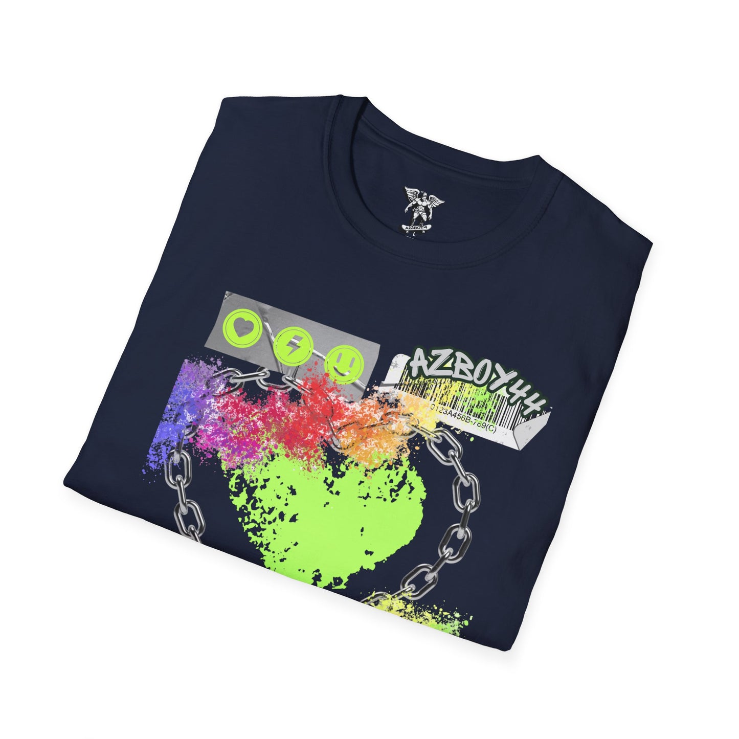 Neon Grunge Heart T-Shirt