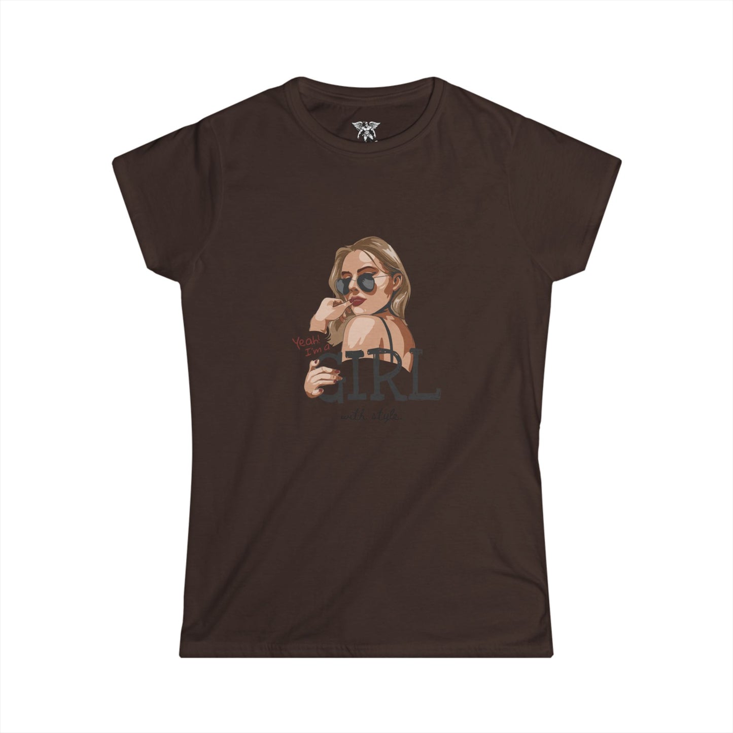 Chic Girl Softstyle Tee | Trendy Women's Shirt