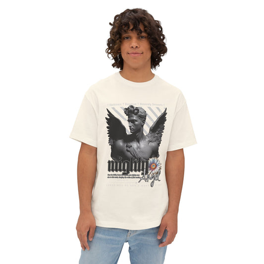 Angel Graphic Oversized Tee — Vintage Streetwear Top for Art Lovers