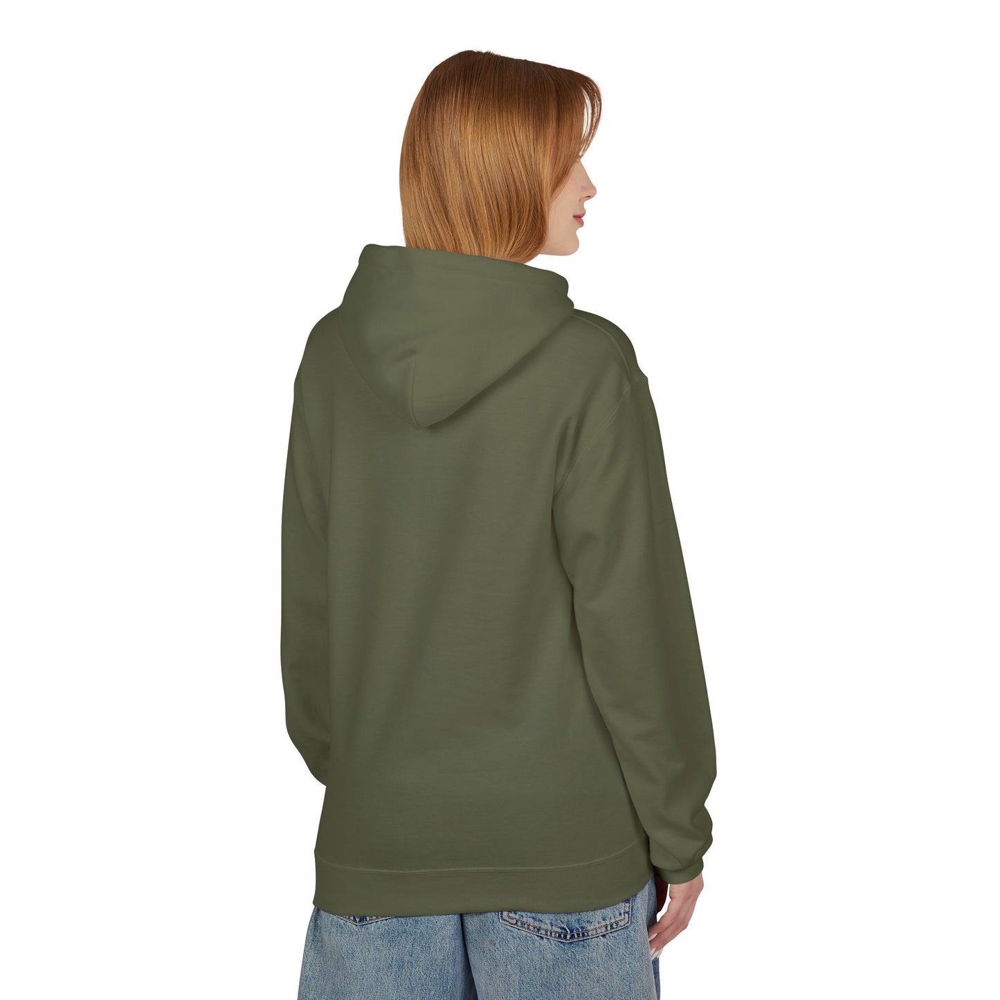 Graphic Fleece Hoodie - Winged Strength Design, Cozy Casual Wear for Him/Her