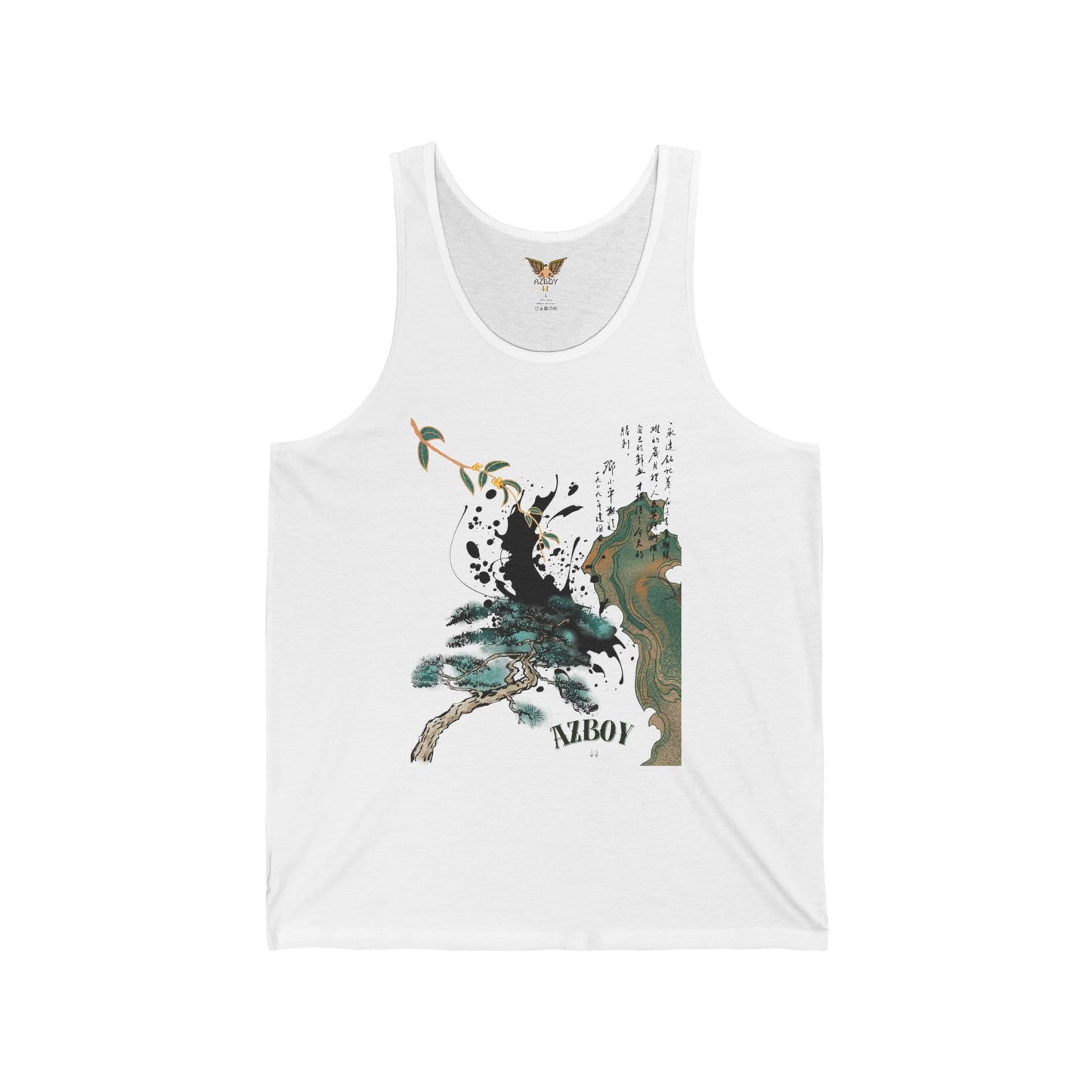 Artistic AZBOY 44 Unisex Tank Top - Eco-Friendly Summer Apparel and Gift for Art Lovers