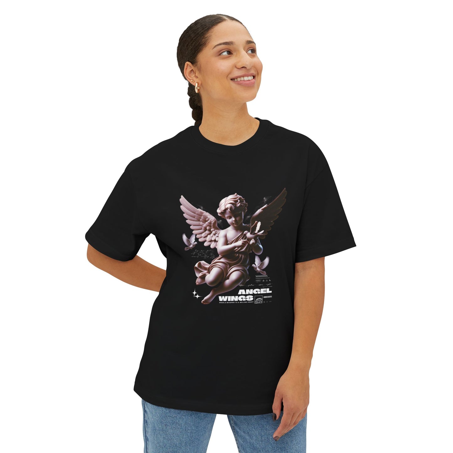 Angel Wings Oversized Tee