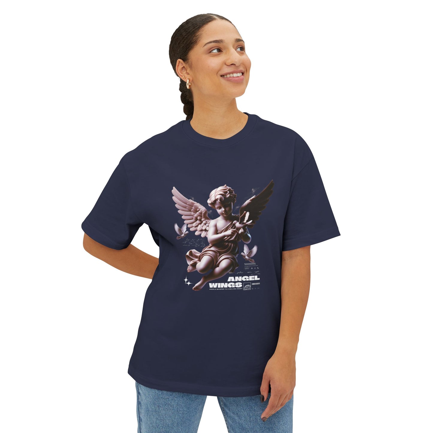 Angel Wings Oversized Tee