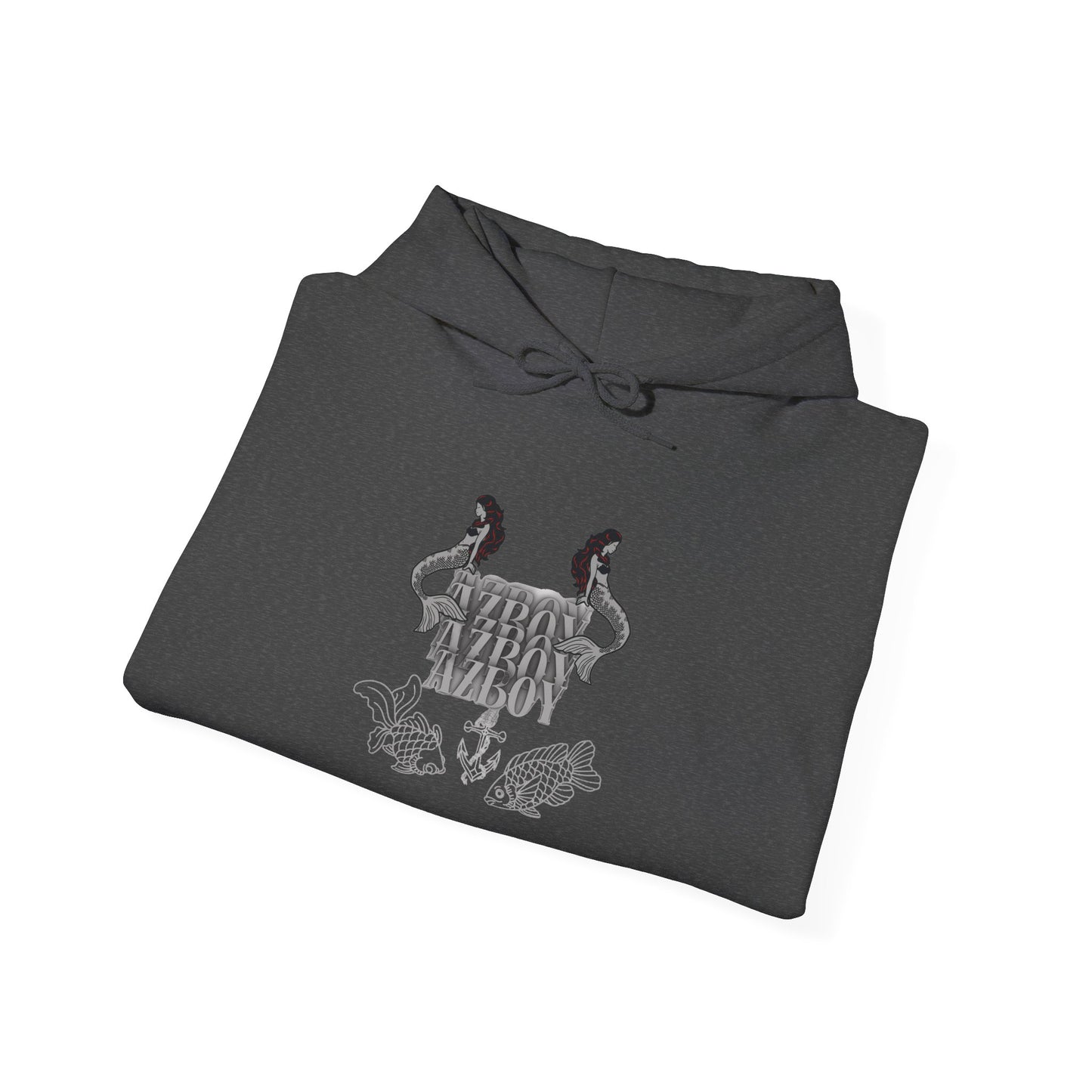 Graphic Hoodie — Gothic Crest Design with ‘Stay Wild’ Text