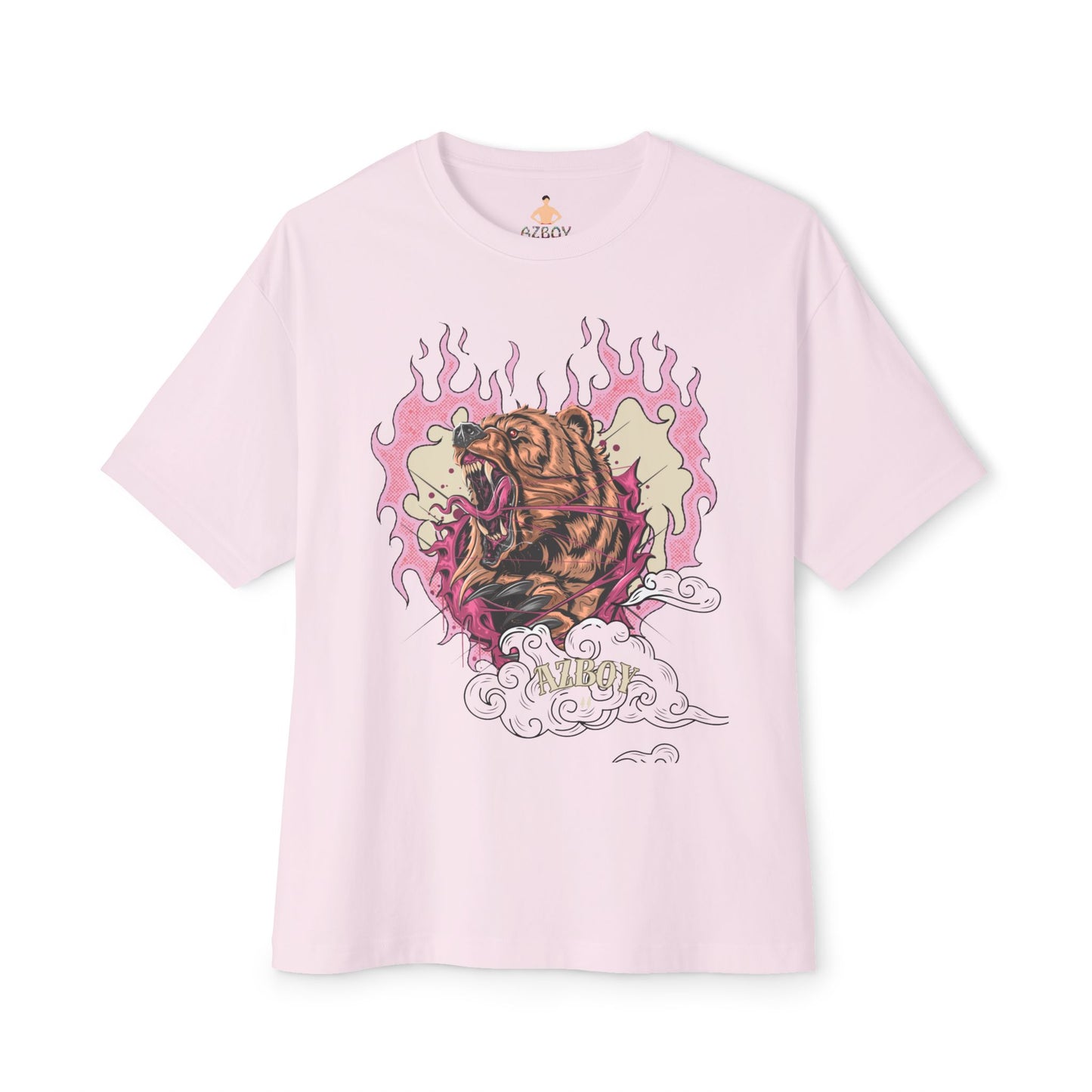 Oversized Tee - AZBOY44 Heart Bear Design