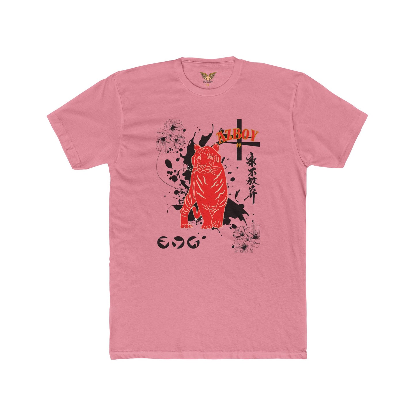 Graphic Tee - Japanese-Inspired Artistic AZBOY Cotton Crew Shirt
