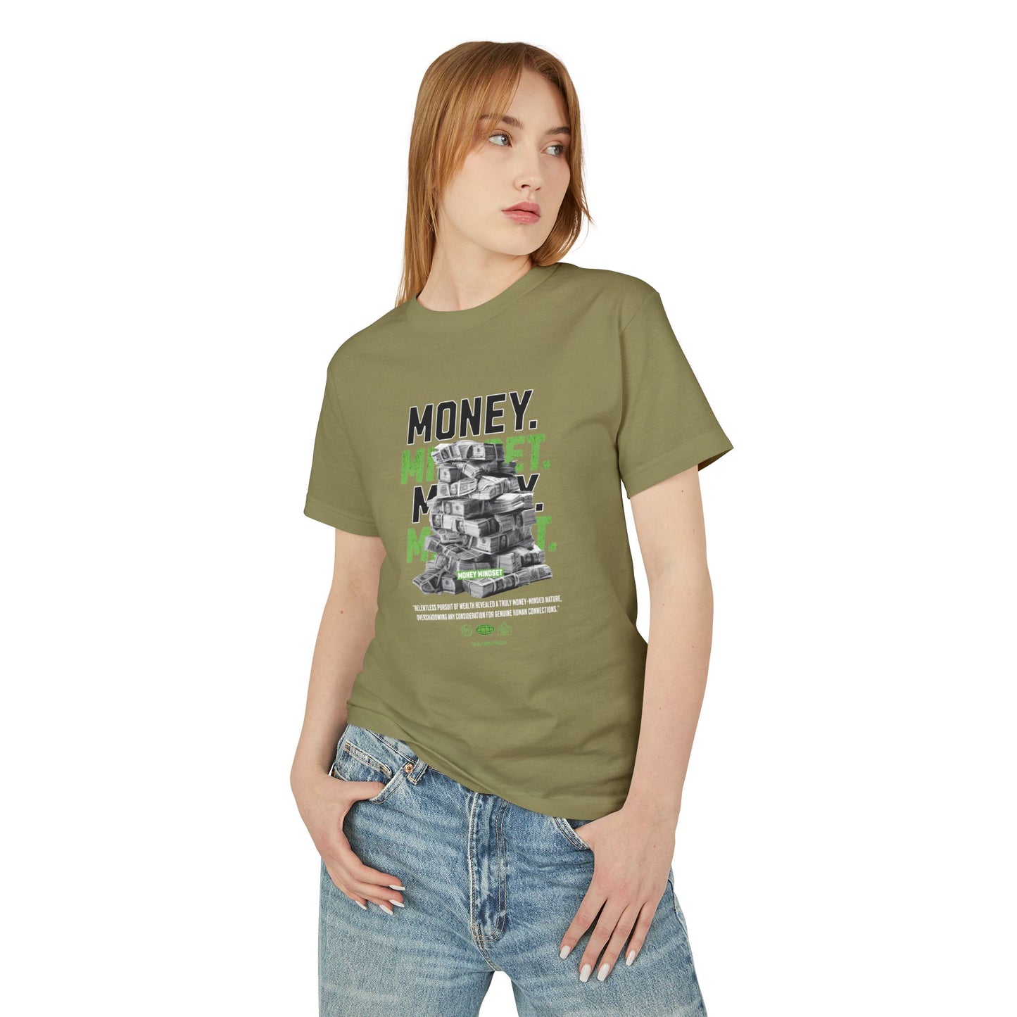 Money Mindset Heavyweight Tee — Motivational Graphic T-Shirt