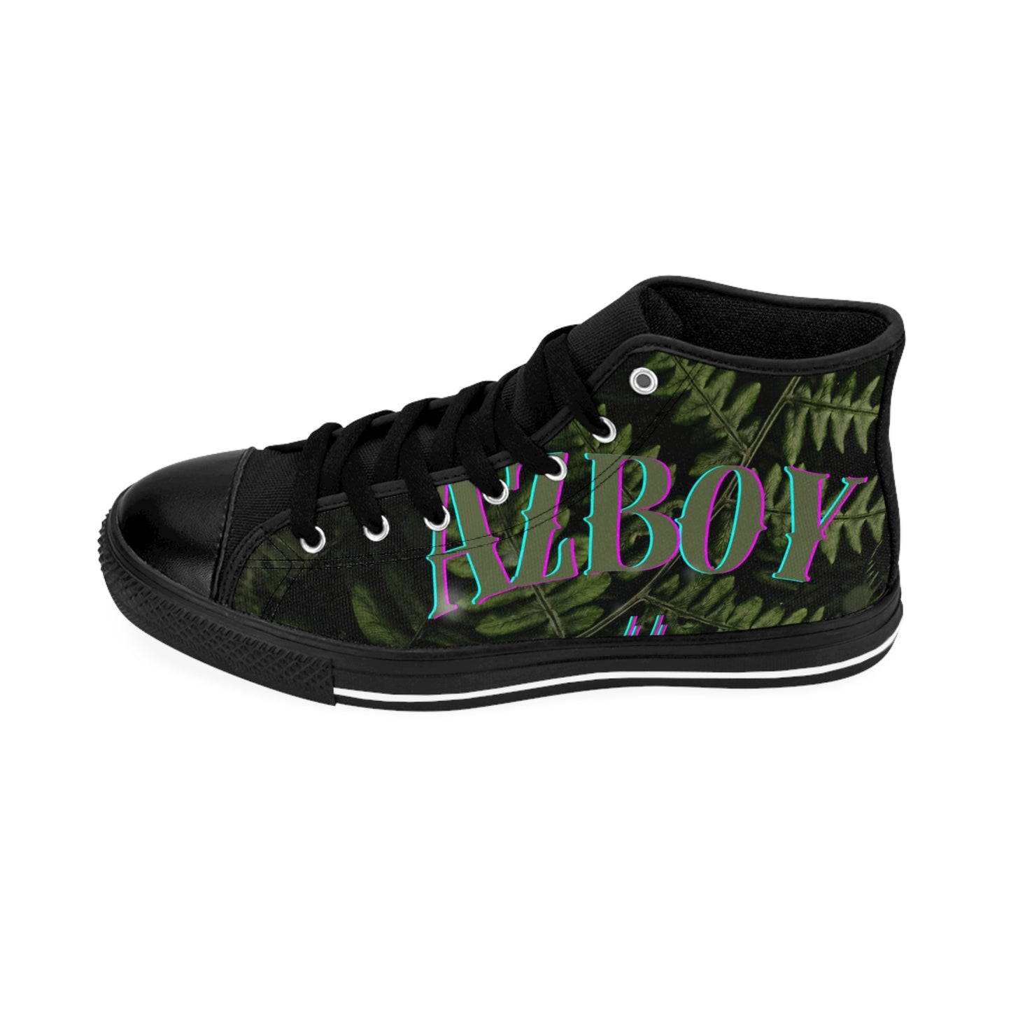 AZBOY44 nature, green leaf (Men's Classic Sneakers)