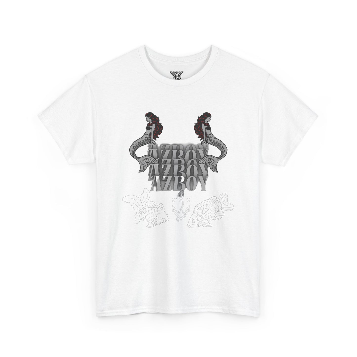 Mermaid Graphic  Heavy Cotton Tee - Retro Azov Design