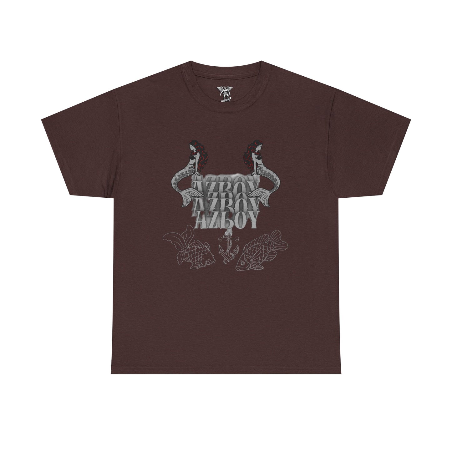 Mermaid Graphic  Heavy Cotton Tee - Retro Azov Design