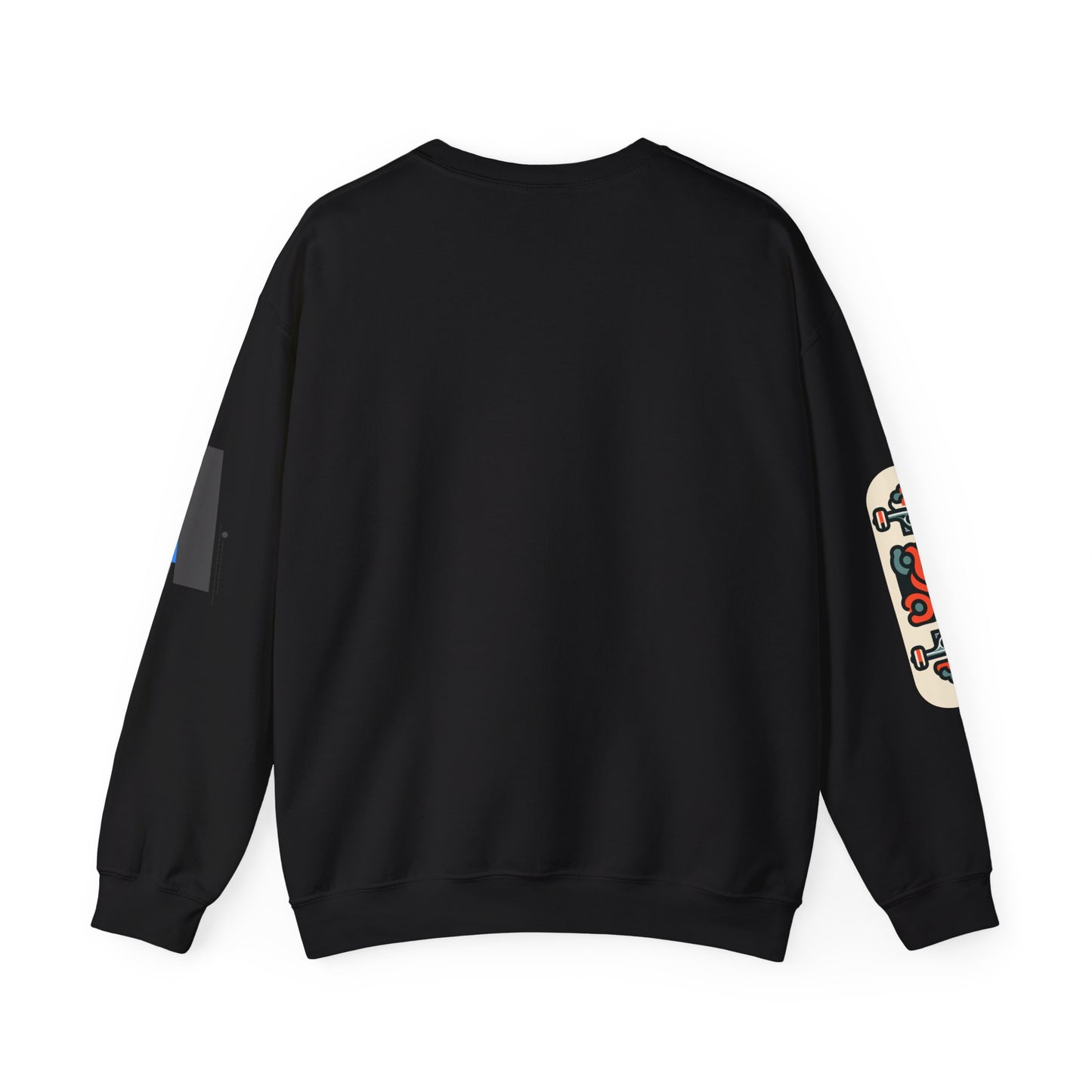 Crewneck Sweatshirt — Graphic 'The Scream' Illustration with Sleeve Art