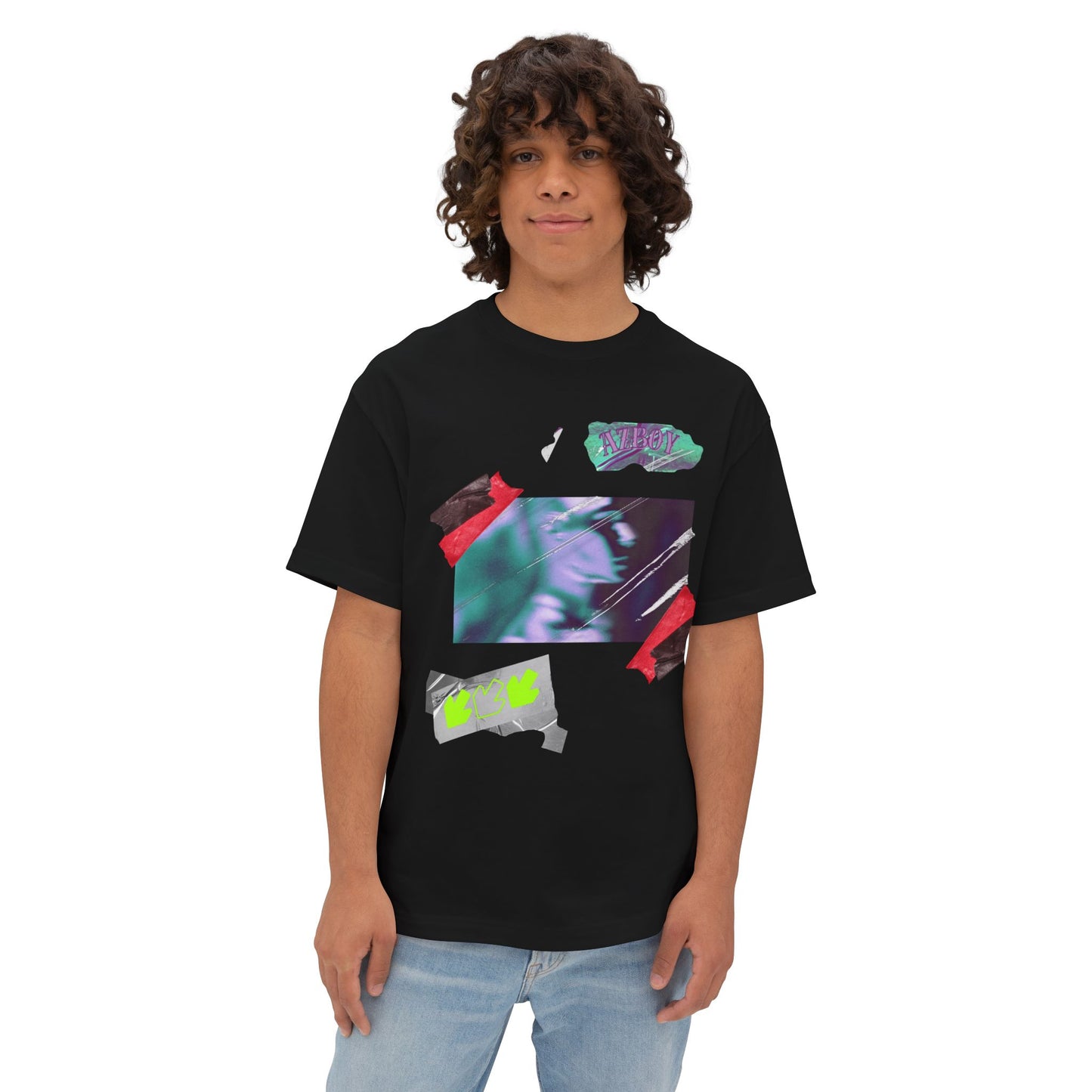 Oversized Tee with AZBOY44 Design