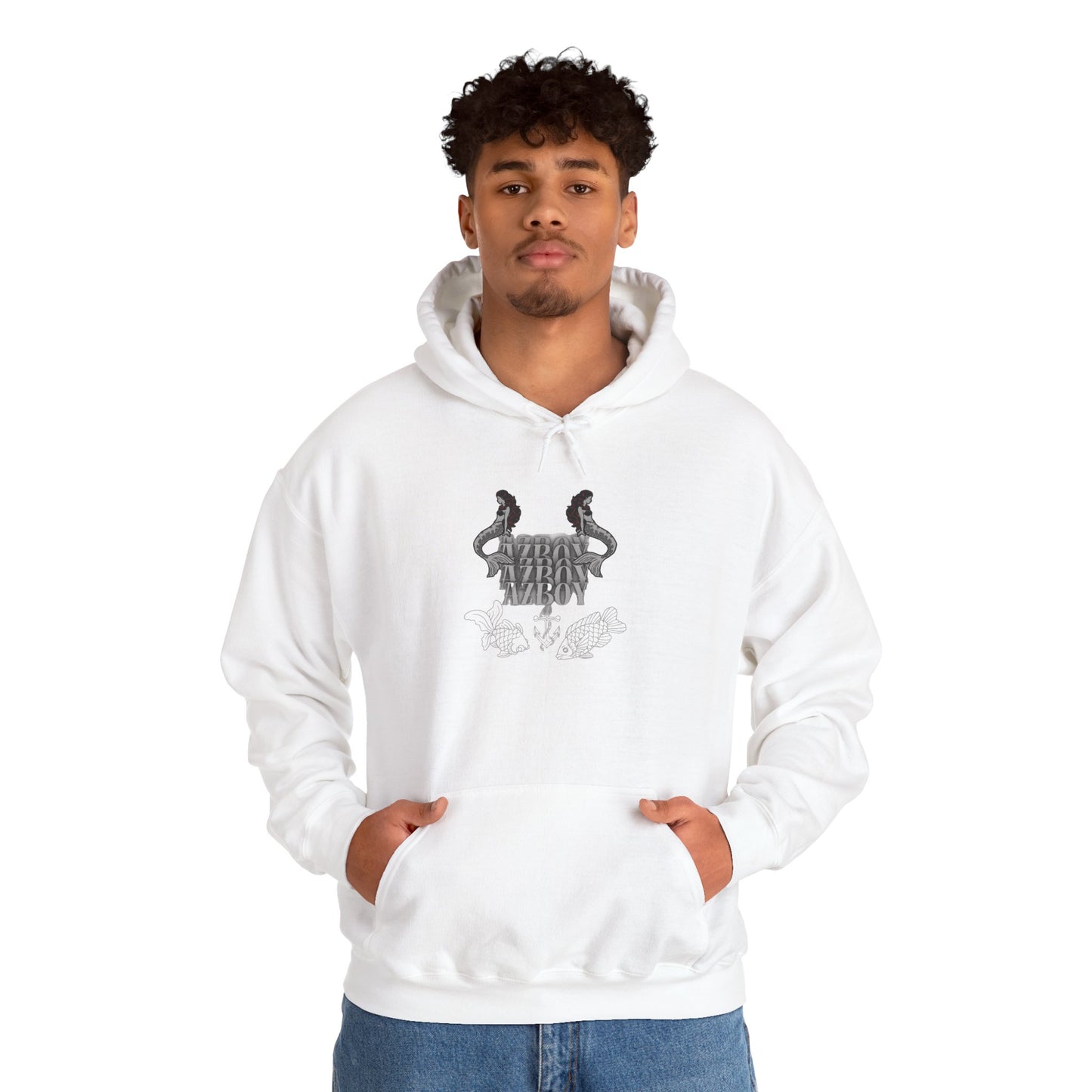 Graphic Hoodie — Gothic Crest Design with ‘Stay Wild’ Text