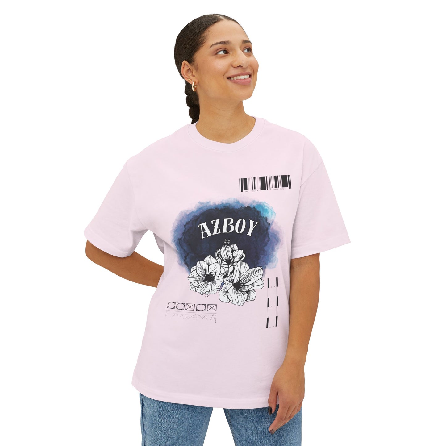 Botanical Floral Graphic Oversized Tee