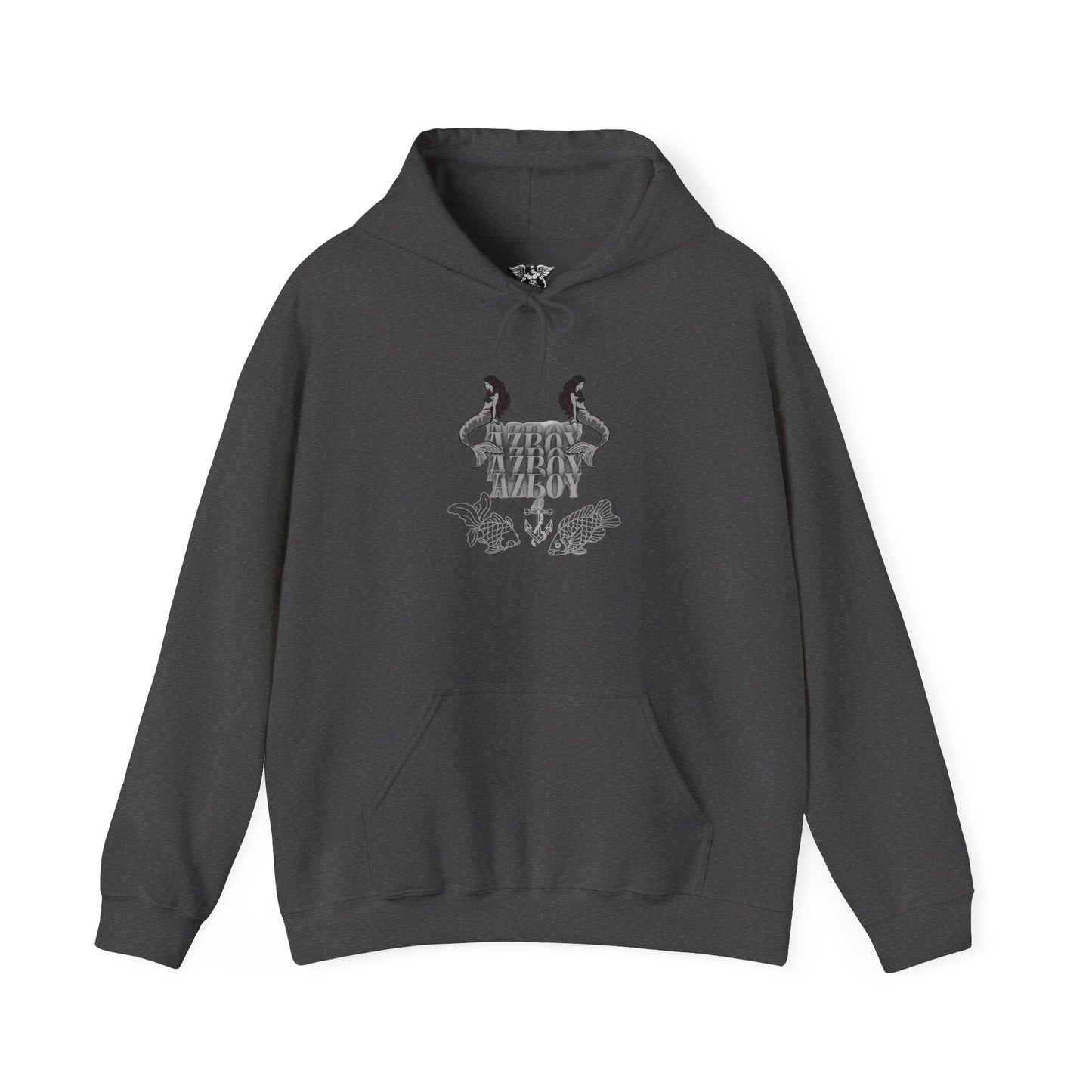 Graphic Hoodie — Gothic Crest Design with ‘Stay Wild’ Text