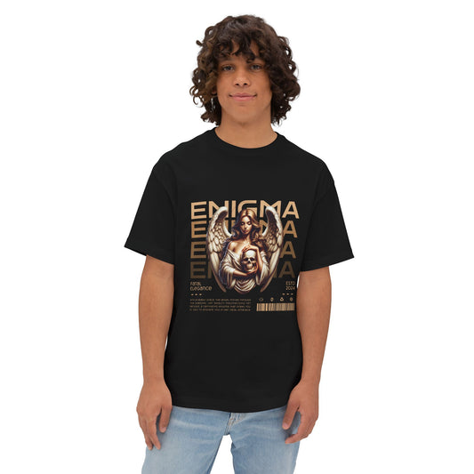 Enigmatic Angel Oversized Boxy Tee, Graphic Tee, Relaxed Fit Shirt, Everyday Wear, Unisex Fashion, Unique Art T-Shirt