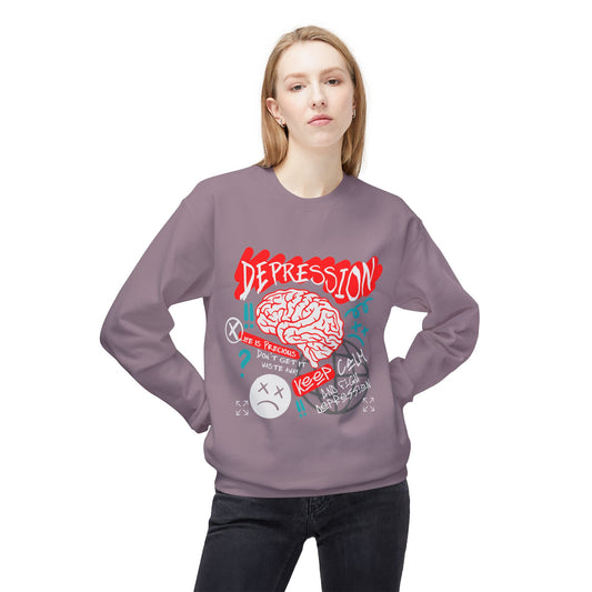 Depression Awareness Fleece Sweatshirt