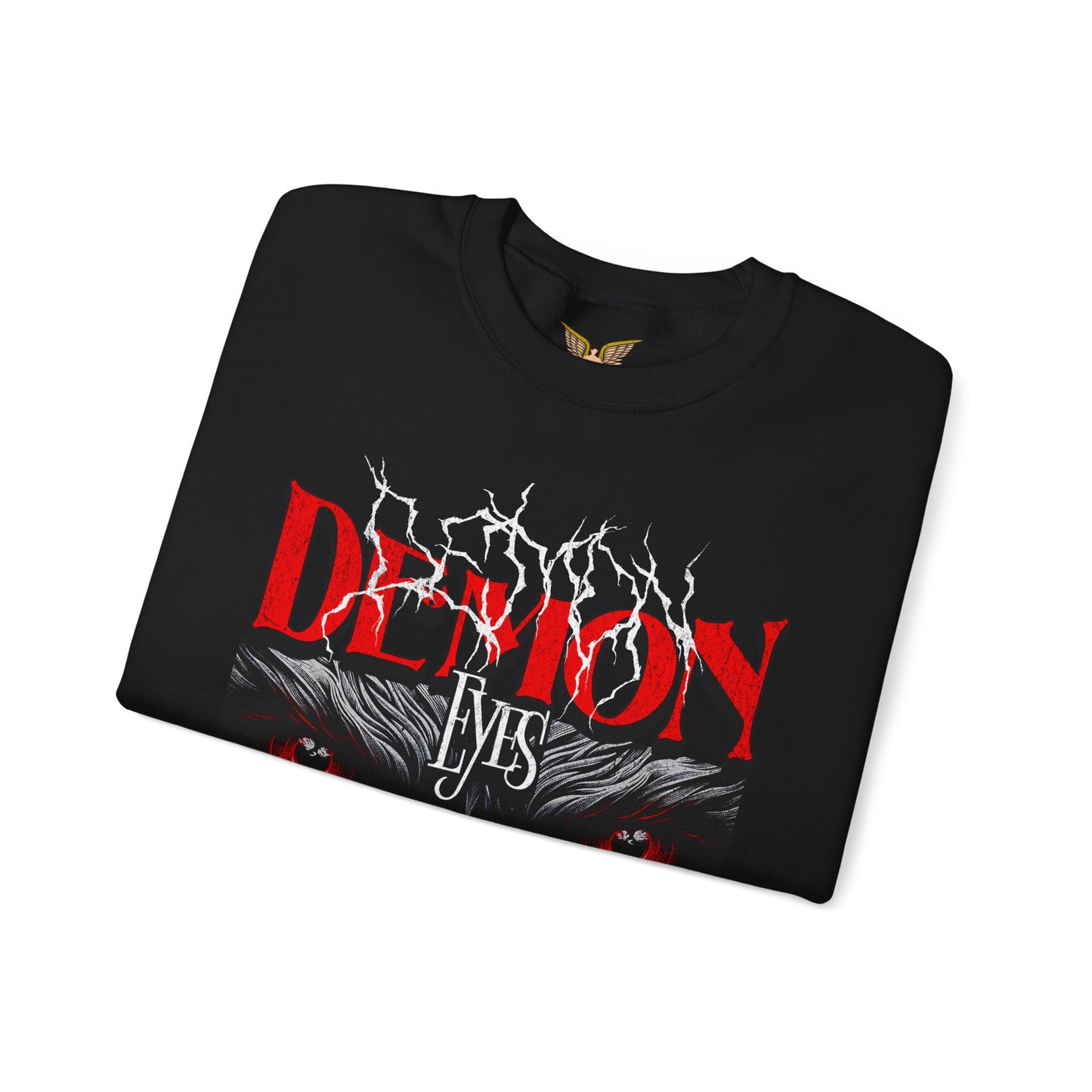 Demon Eyes Crewneck Sweatshirt - Cozy Halloween Apparel