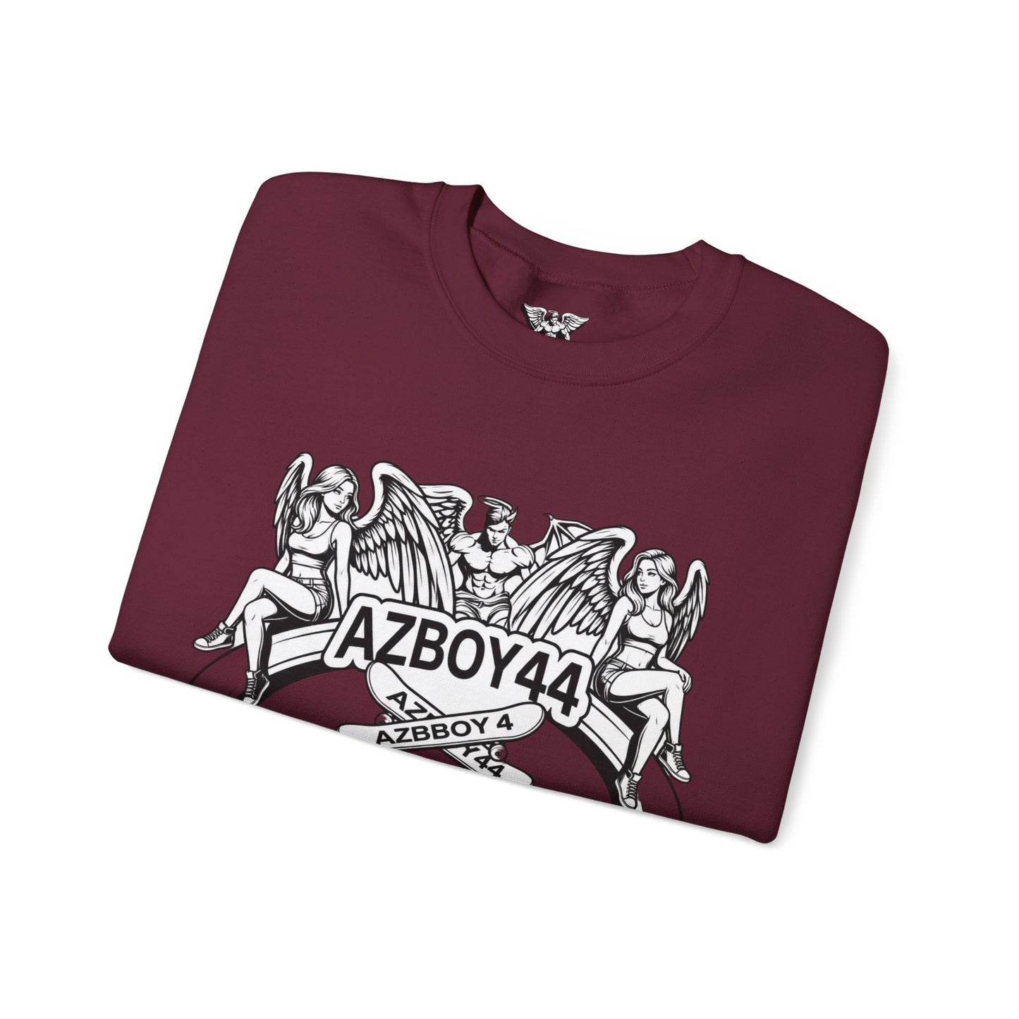 Crewneck Sweatshirt — AZBOY44 California Angel Graphic