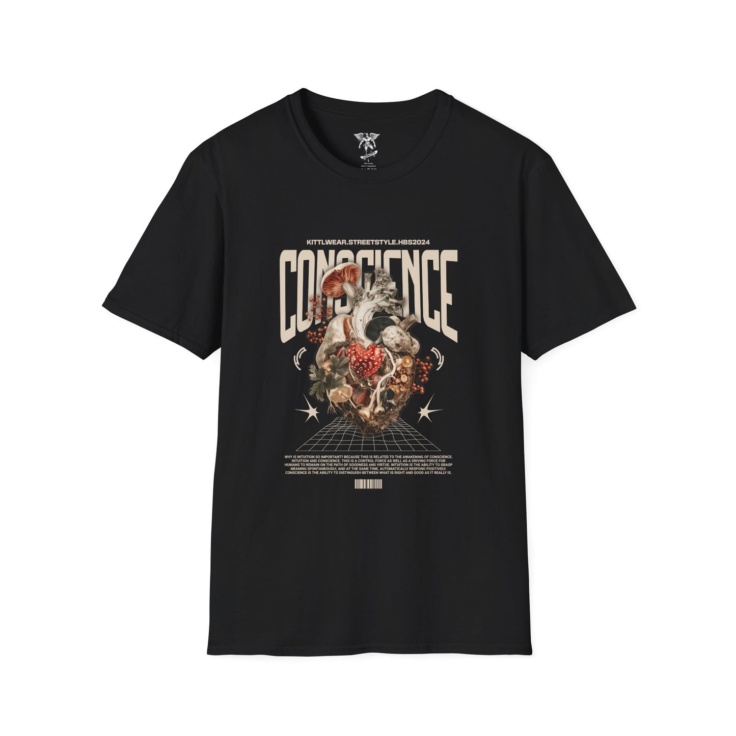 Conscience Floral Skull Vintage Graphic T-Shirt — Retro Band Tee