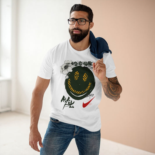 Smiley Graphic Tee, Trendy Casual Wear, Unisex Fashion, Perfect Gift for Adults, Streetwear Style, Fun Graphic Shirt