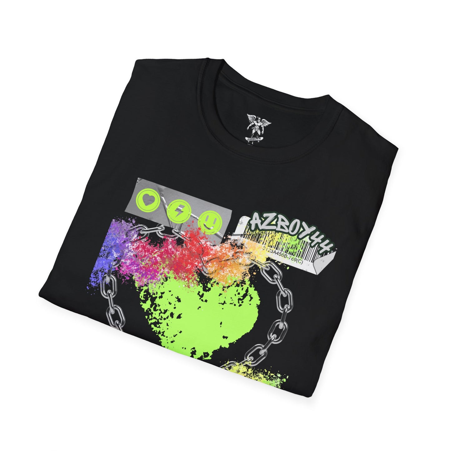 Neon Grunge Heart T-Shirt