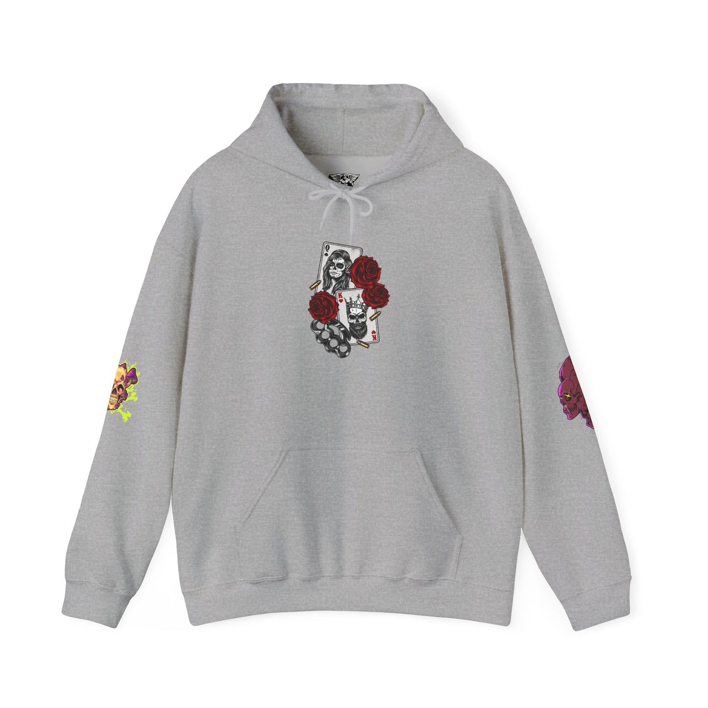 Floral Unisex Hooded Sweatshirt - Artistic Streetwear Gift for Him/Her