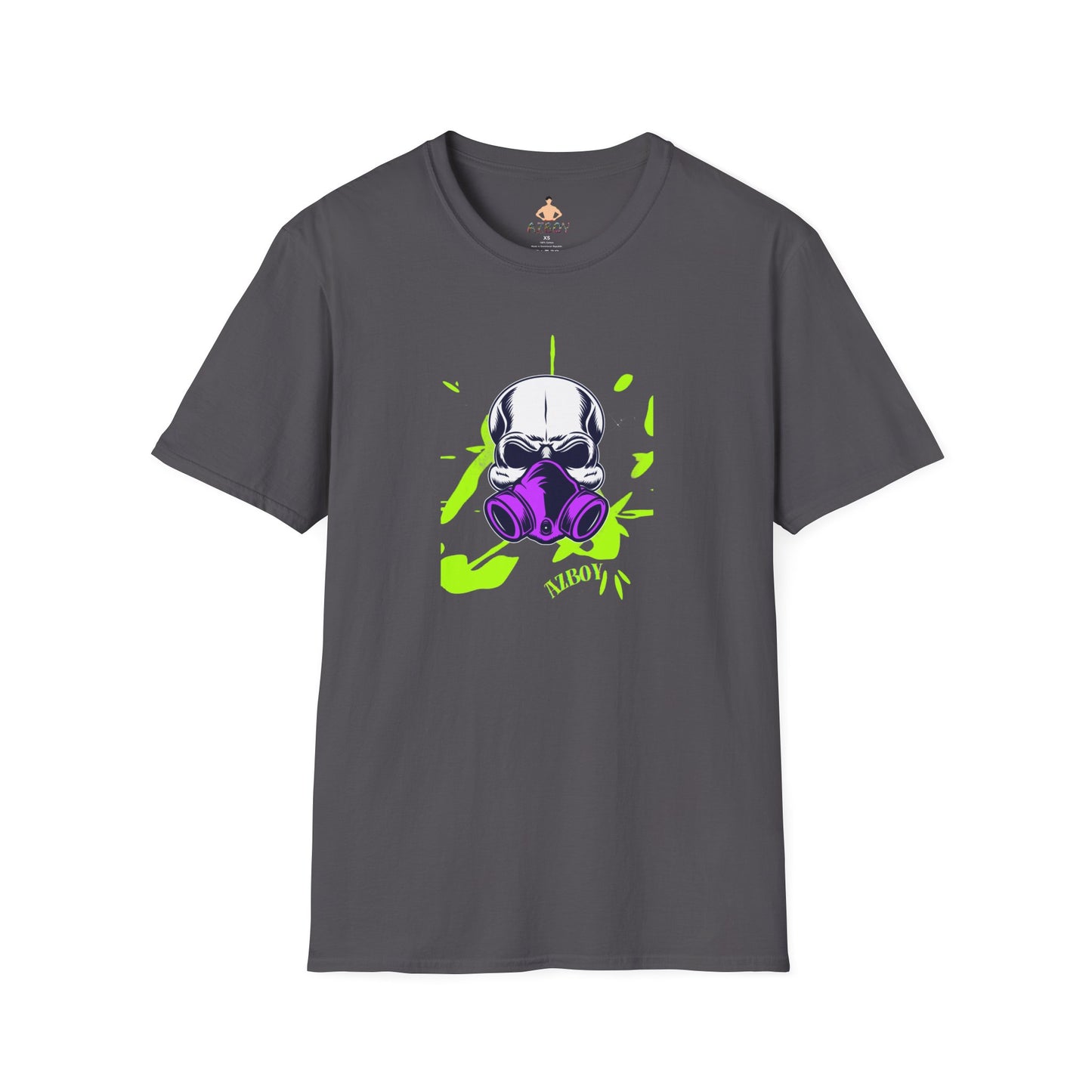 AZBOY44 gas mask Skeleton skull(Softstyle T-Shirt)