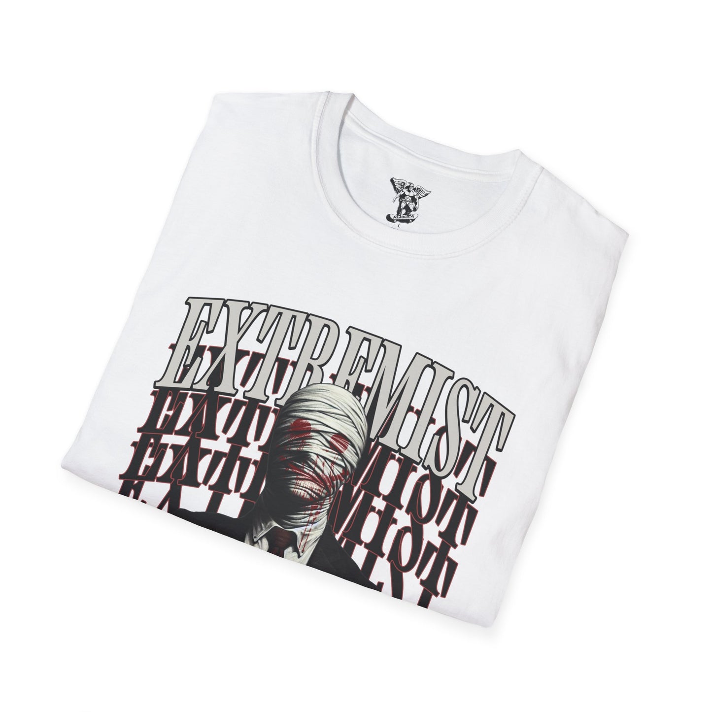 Extremist Bandaged Face Suit T-Shirt — Graphic Tee