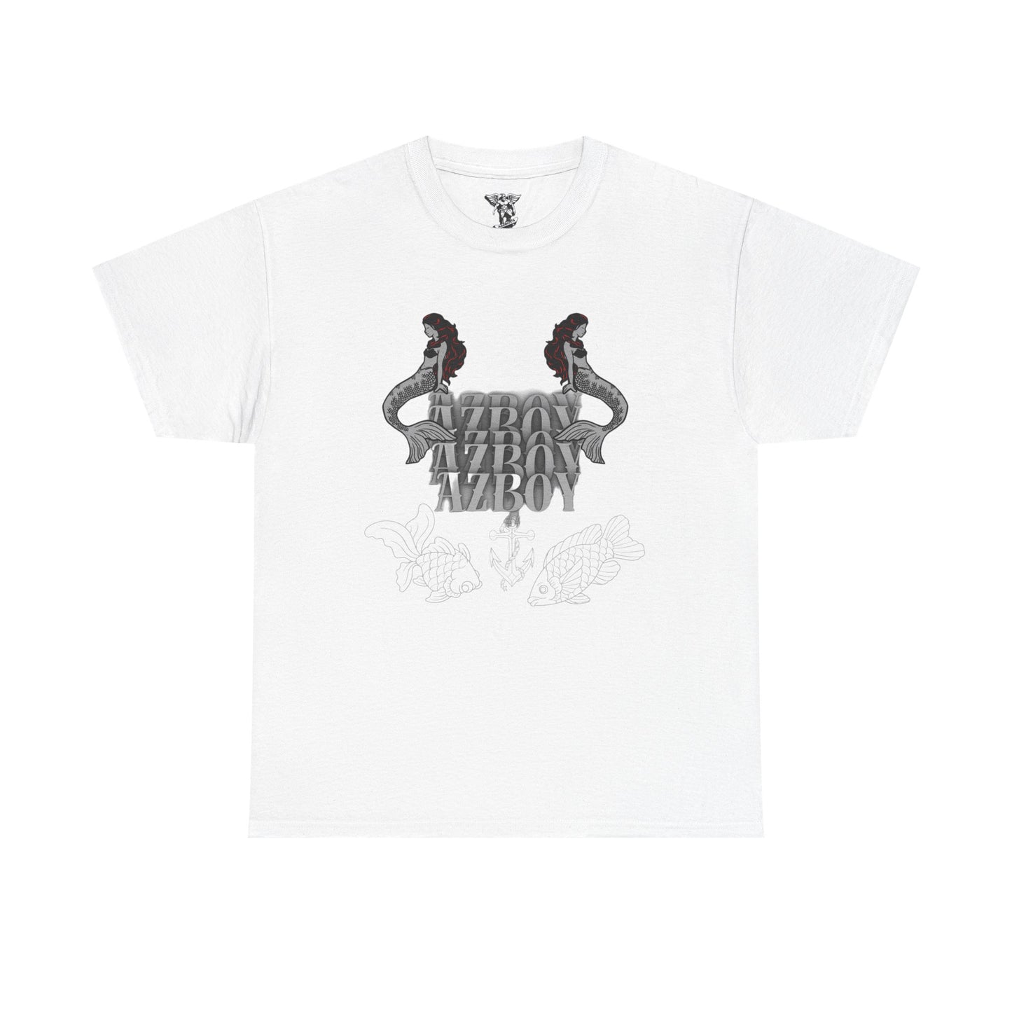Mermaid Graphic  Heavy Cotton Tee - Retro Azov Design