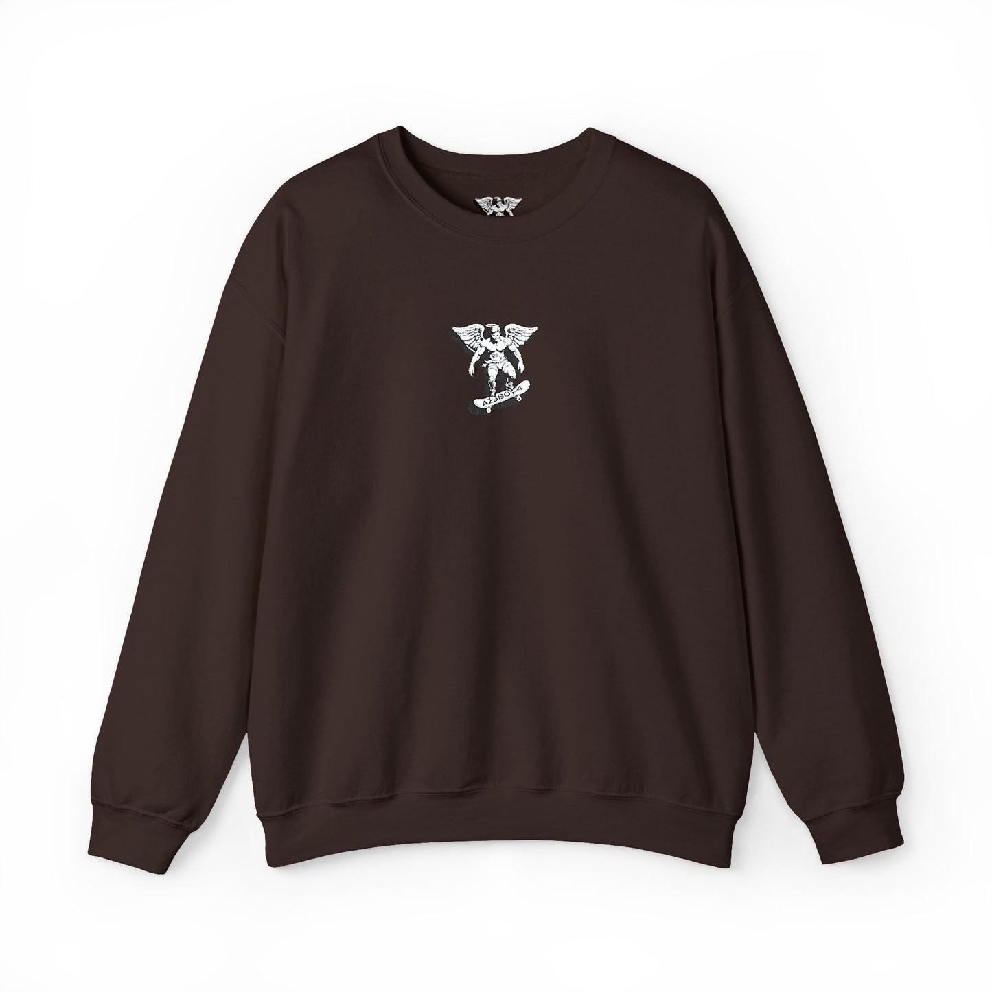 Floral Letter V Crewneck Sweatshirt – Minimal White Monogram Pullover