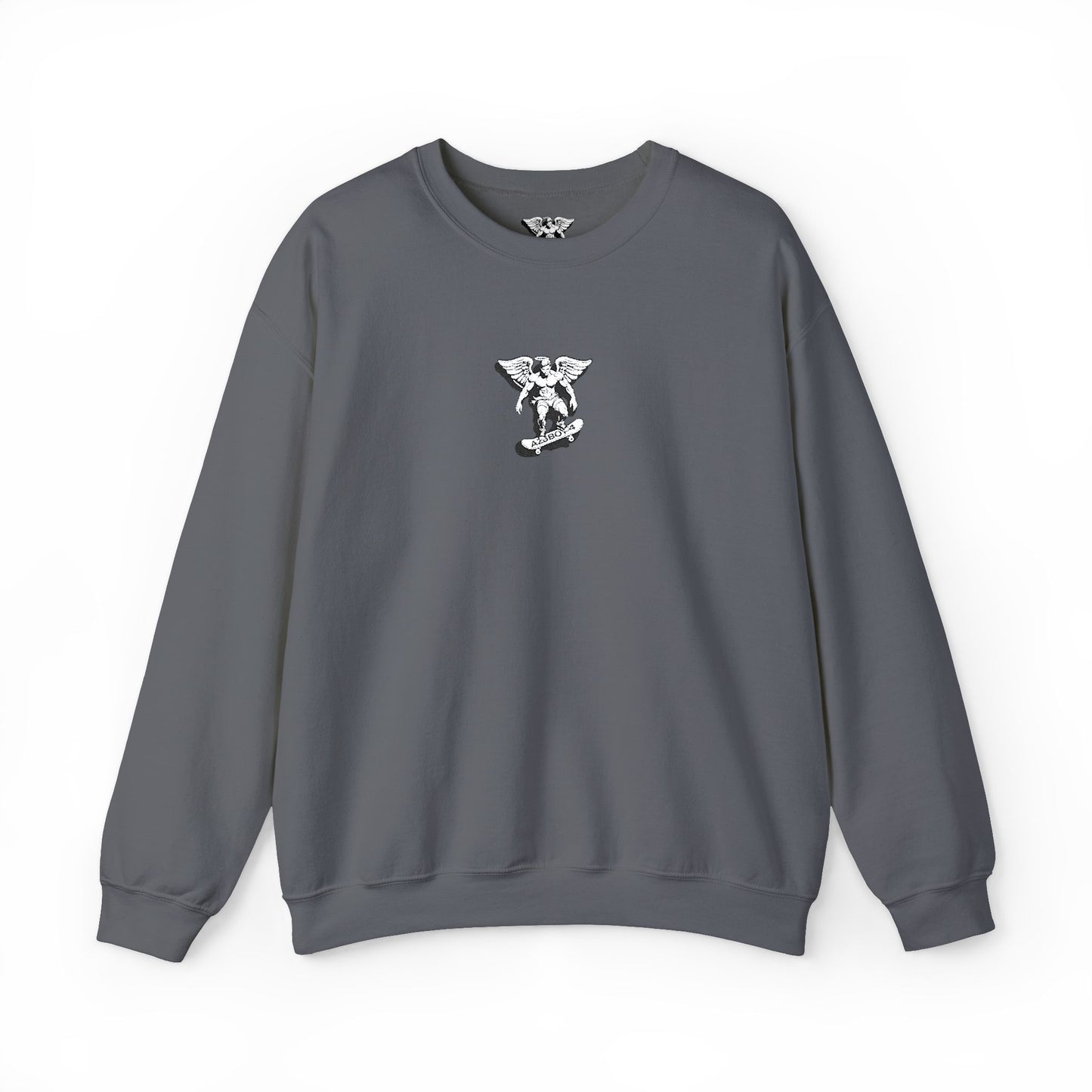 Floral Letter V Crewneck Sweatshirt – Minimal White Monogram Pullover