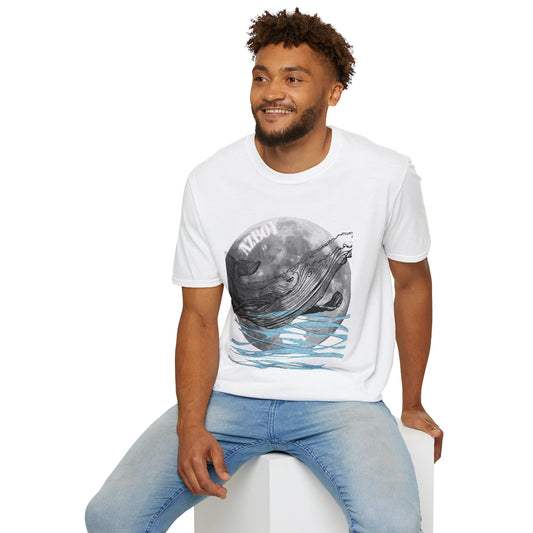 AZBOY whales moon ( Softstyle T-Shirt)