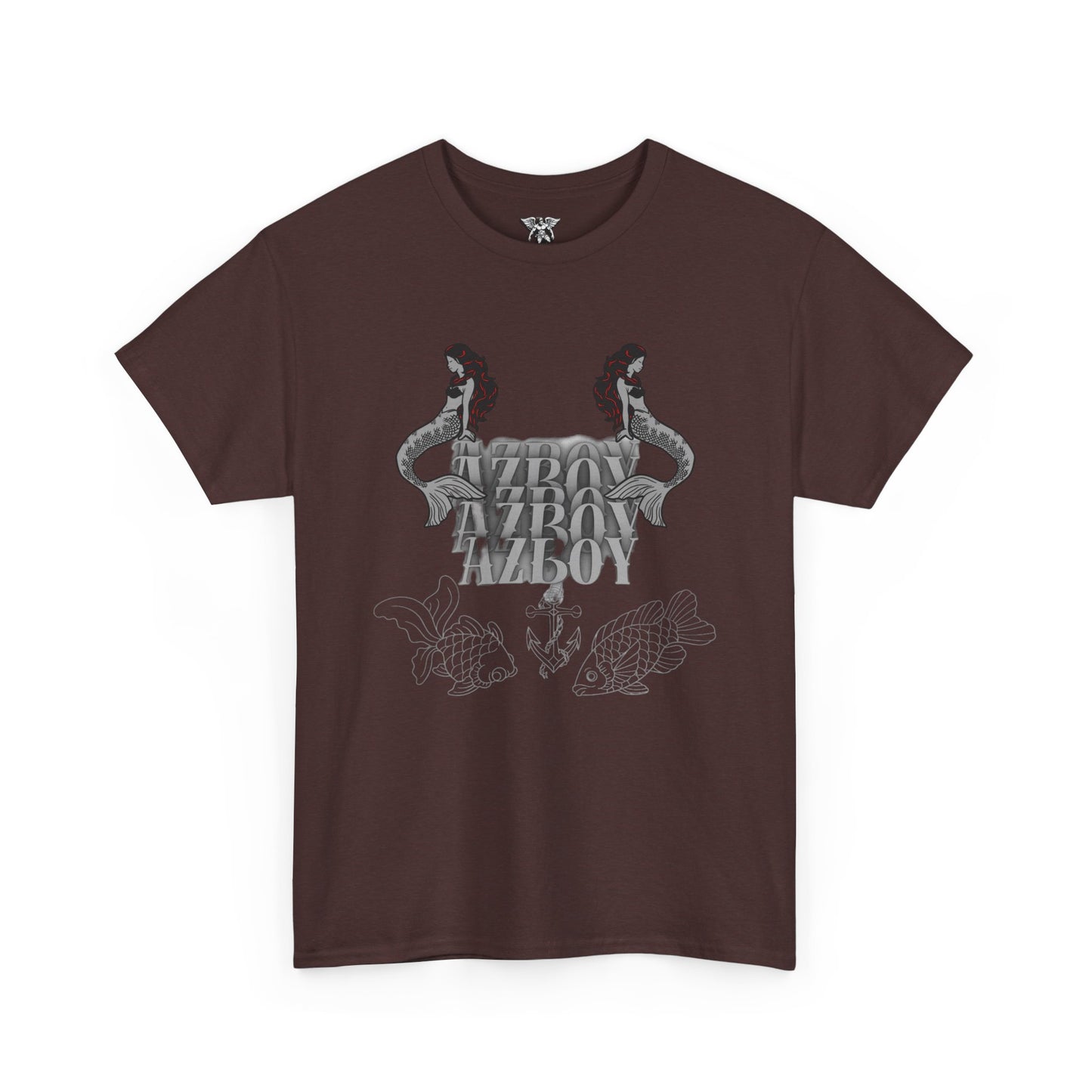 Mermaid Graphic  Heavy Cotton Tee - Retro Azov Design