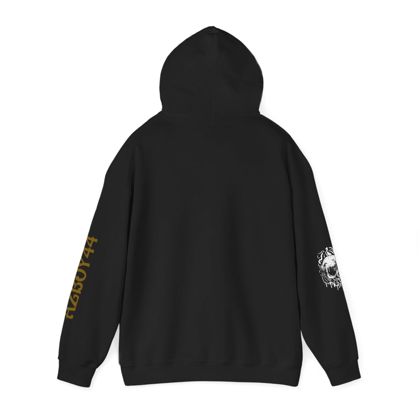 Edgy KING Skull Hoodie - Unisex Heavy Blend Sweatshirt for Statement Style, Streetwear, Festival Fashion