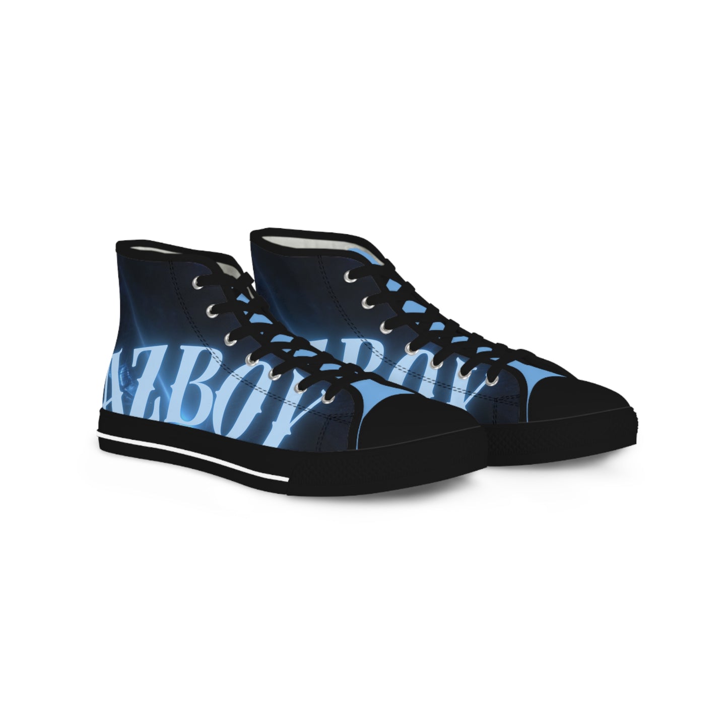 AZBOY44 blue (Men's High Top Sneakers)