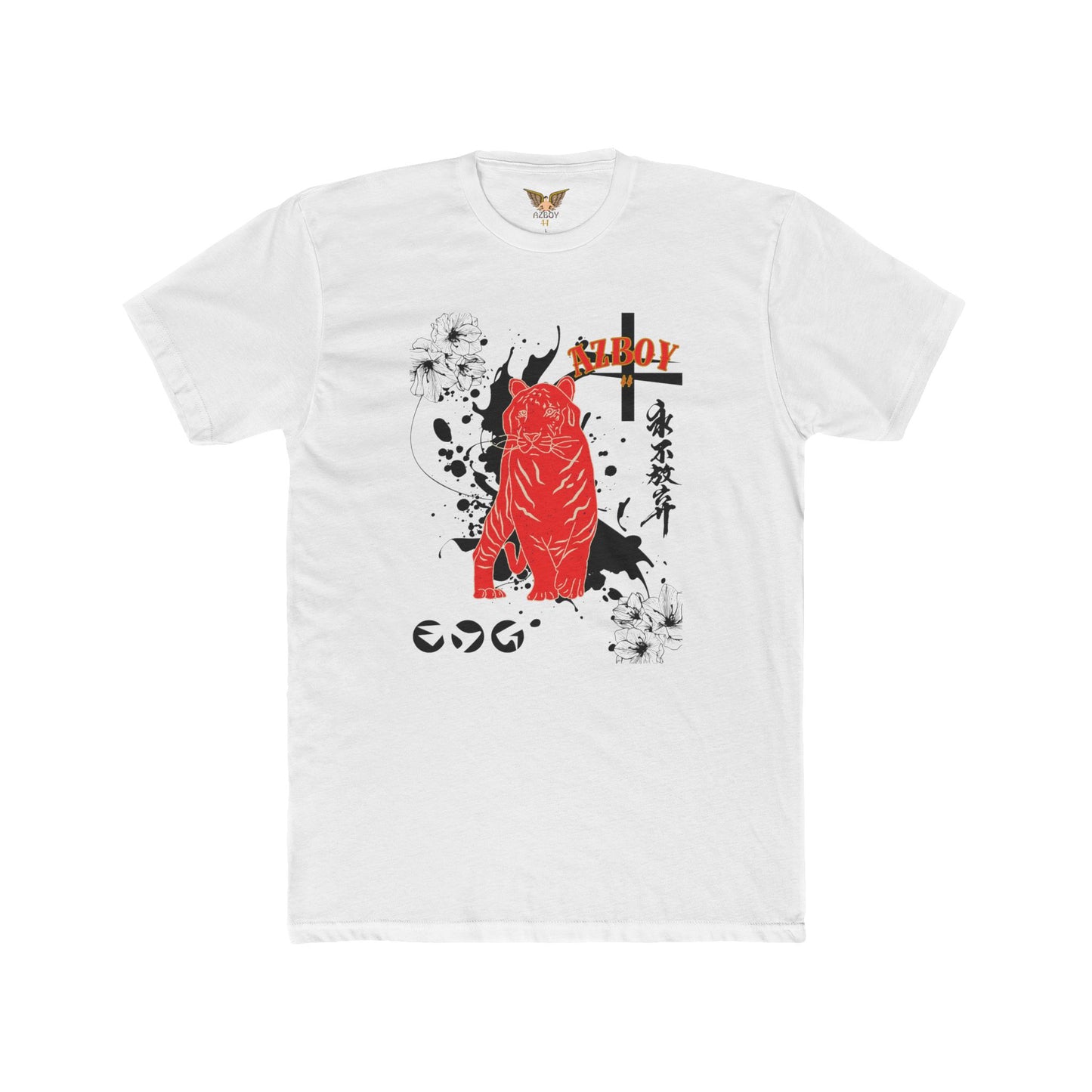 Graphic Tee - Japanese-Inspired Artistic AZBOY Cotton Crew Shirt