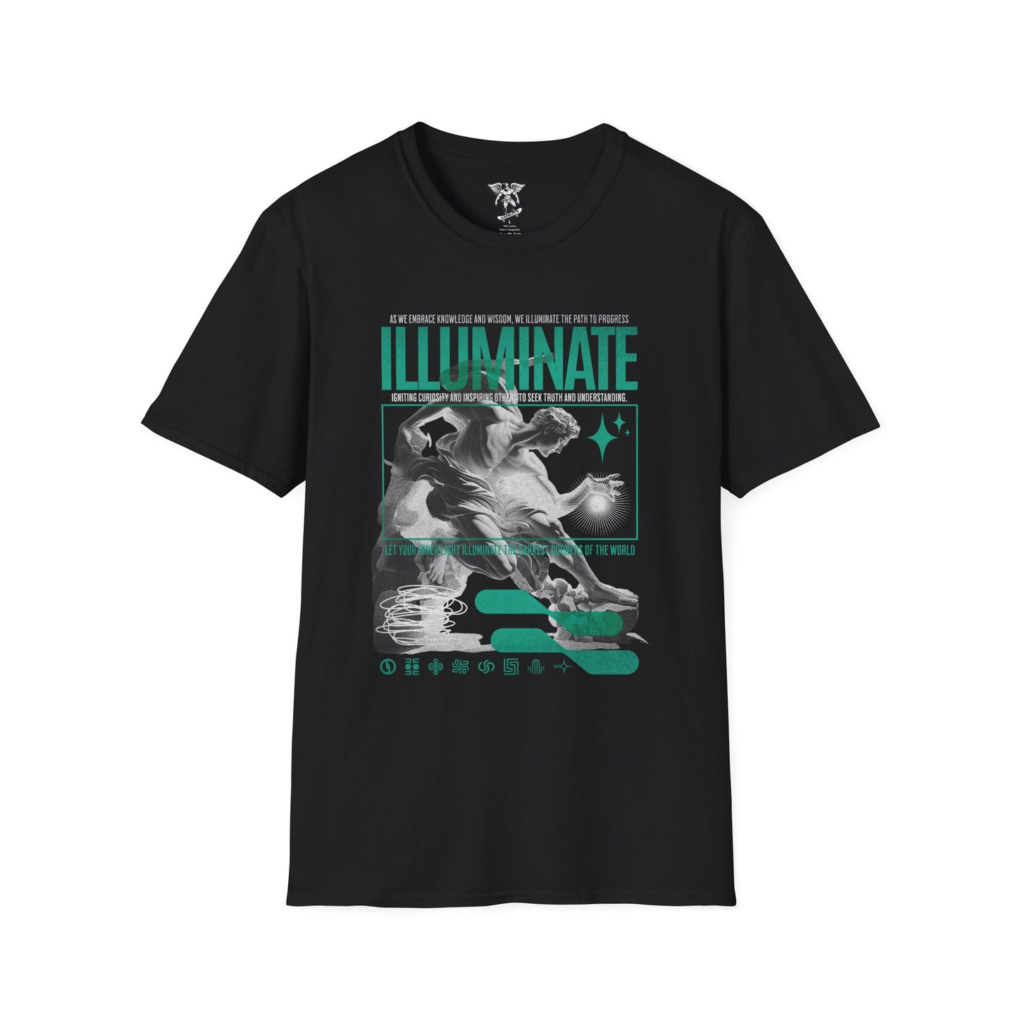 Illuminate Surfer Graphic T-Shirt — Coastal Surf & Skate Vibe