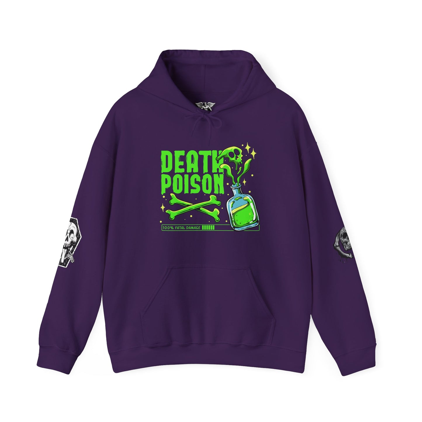 Gothic Death Poison Hoodie | Unisex Sweater for Halloween, Occult Vibes, Cozy Gift Idea, Alternative Fashion