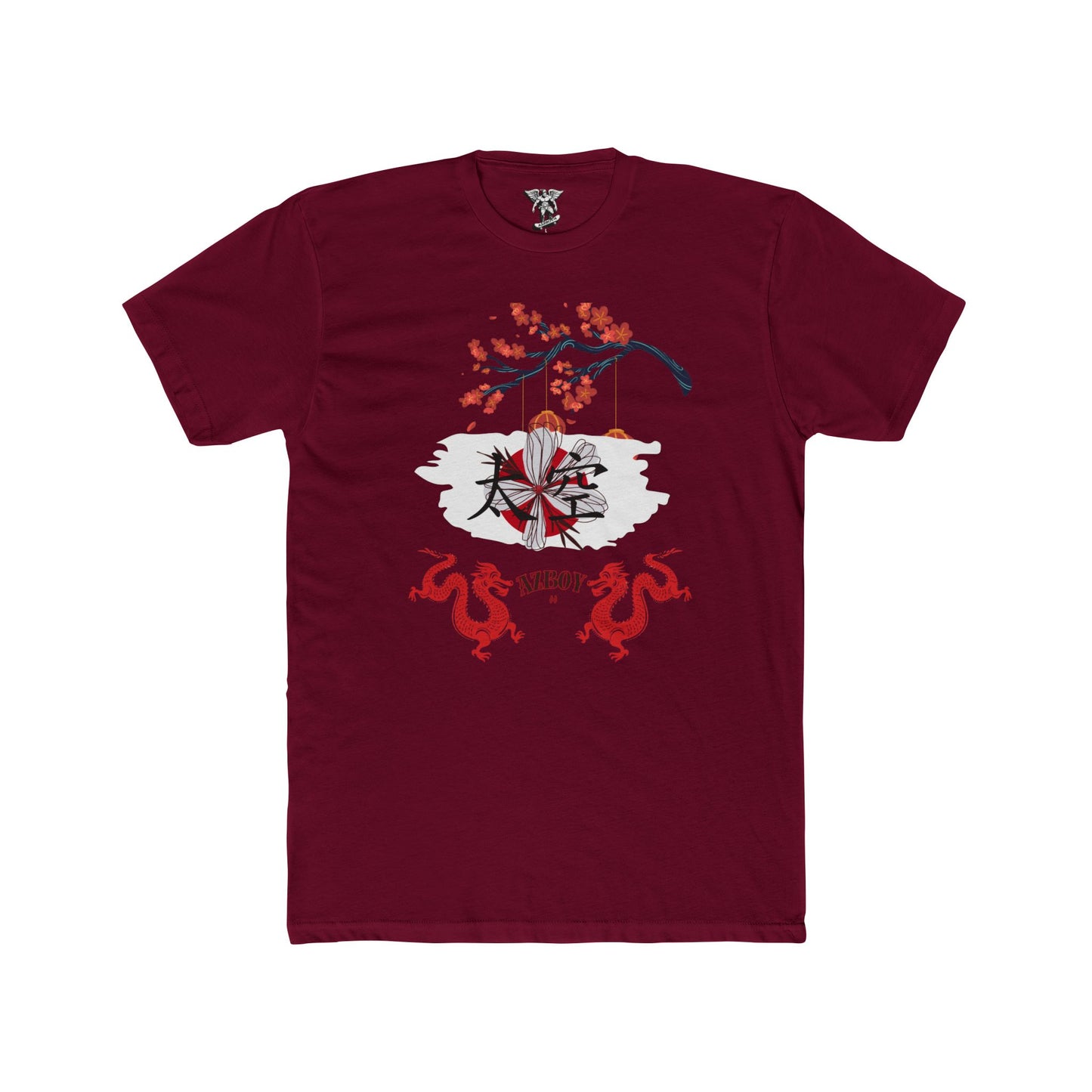 Japan Cotton Crew Tee — Japanese Flag Graphic Crewneck
