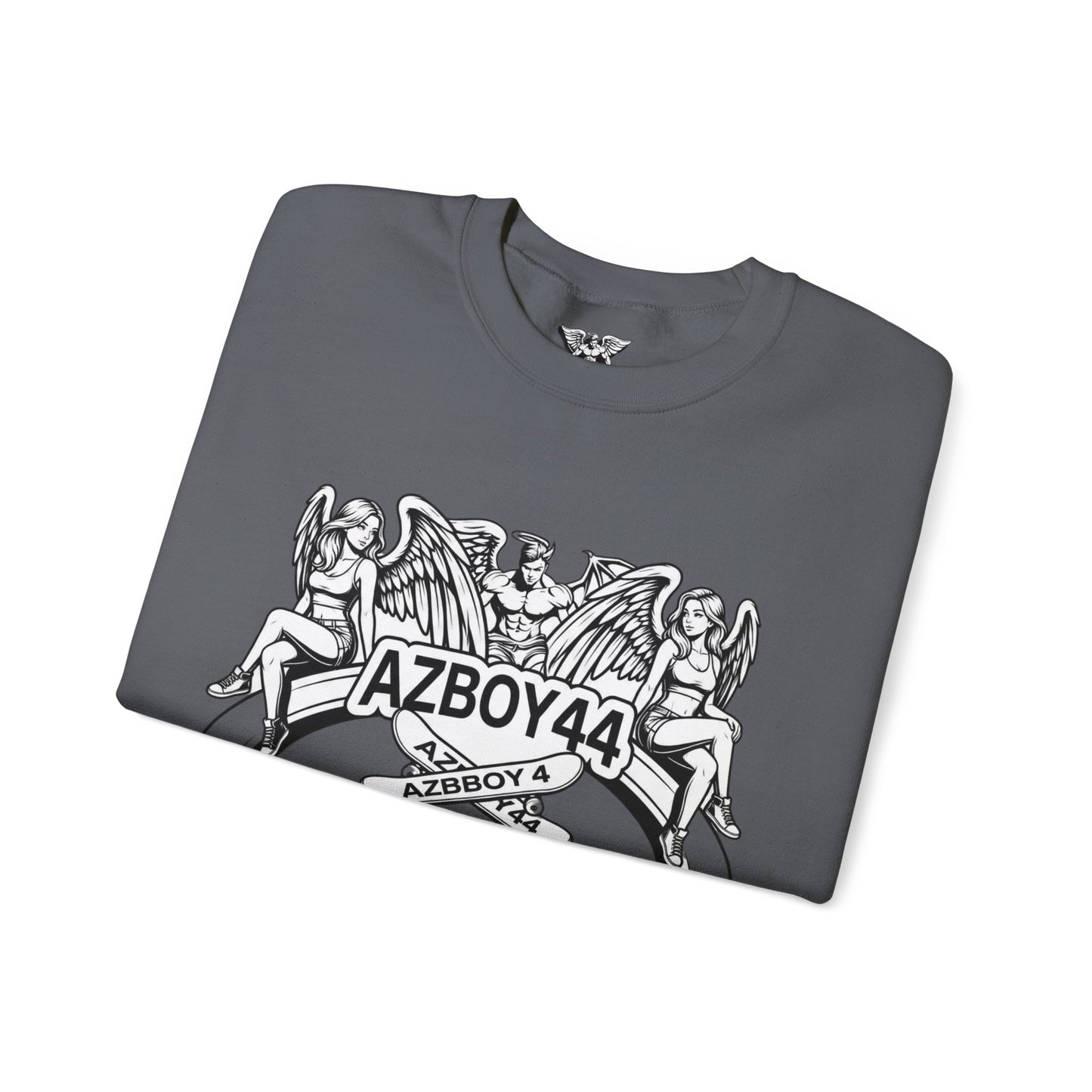 Crewneck Sweatshirt — AZBOY44 California Angel Graphic