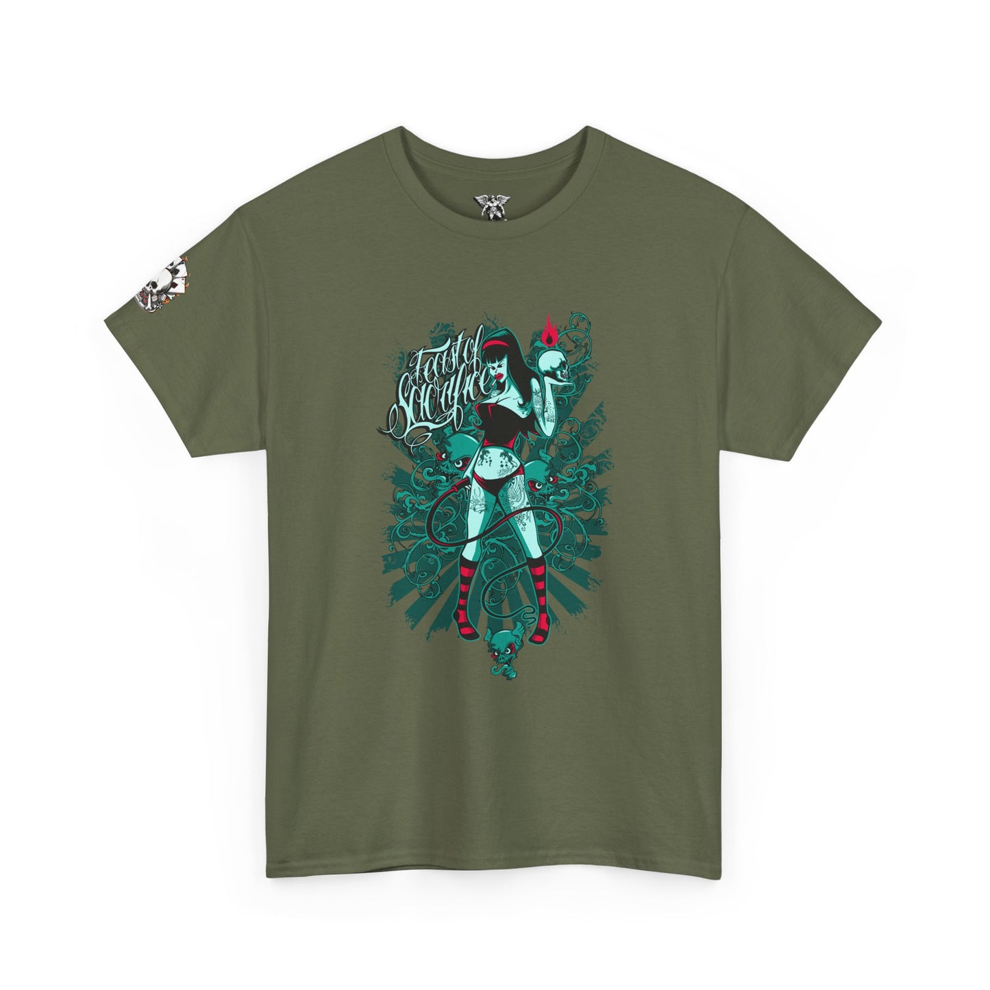 Gothic Graphic Tee, Comfortable Streetwear, Edgy Casual Wear, Perfect for Concerts, Unisex Fashion