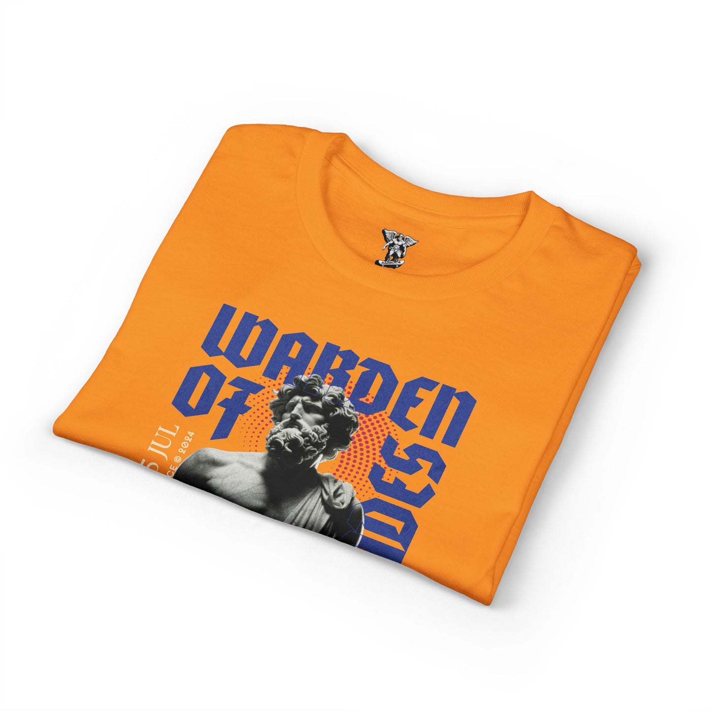 Warden of the Game Retro Athletic T-Shirt — Statue Muscle Graphic