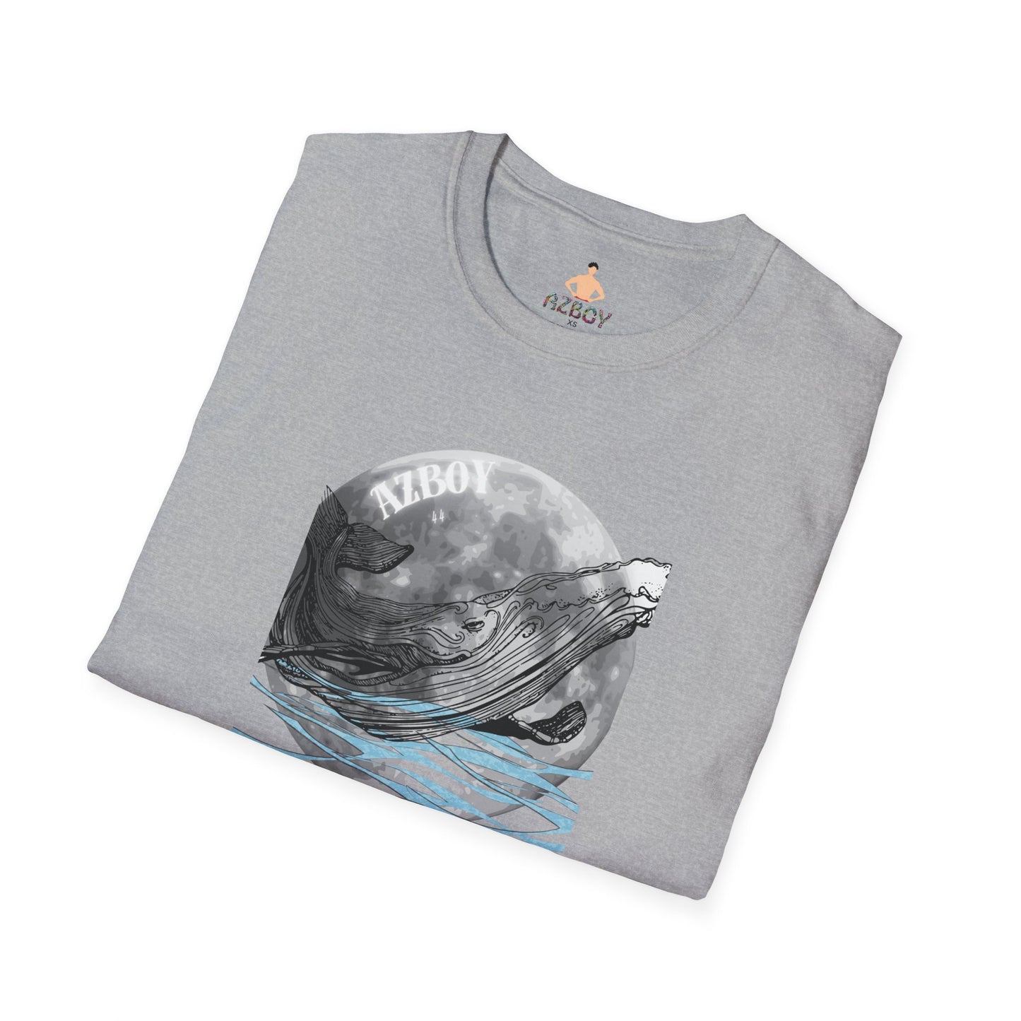 AZBOY whales moon ( Softstyle T-Shirt)