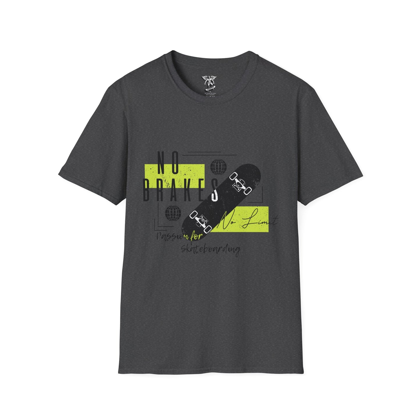 No Brakes Skateboarding T-Shirt