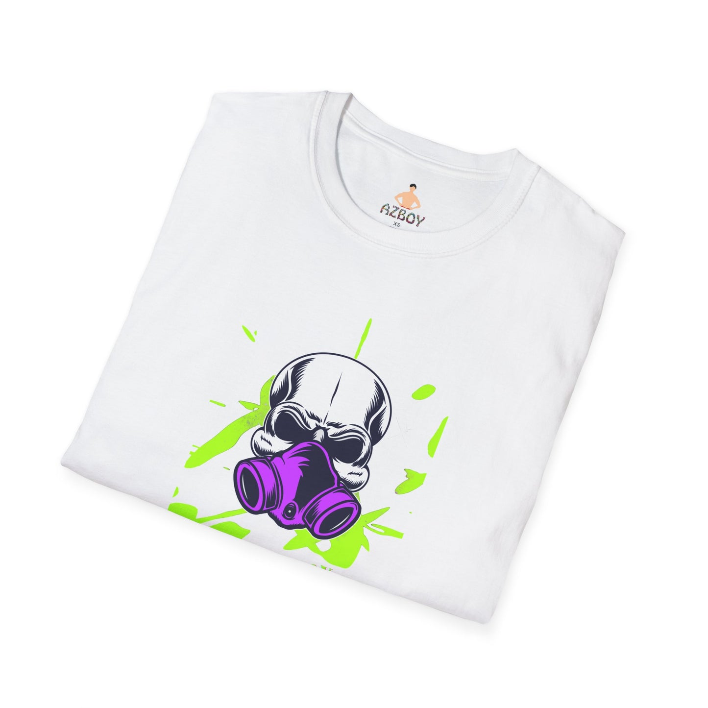 AZBOY44 gas mask Skeleton skull(Softstyle T-Shirt)