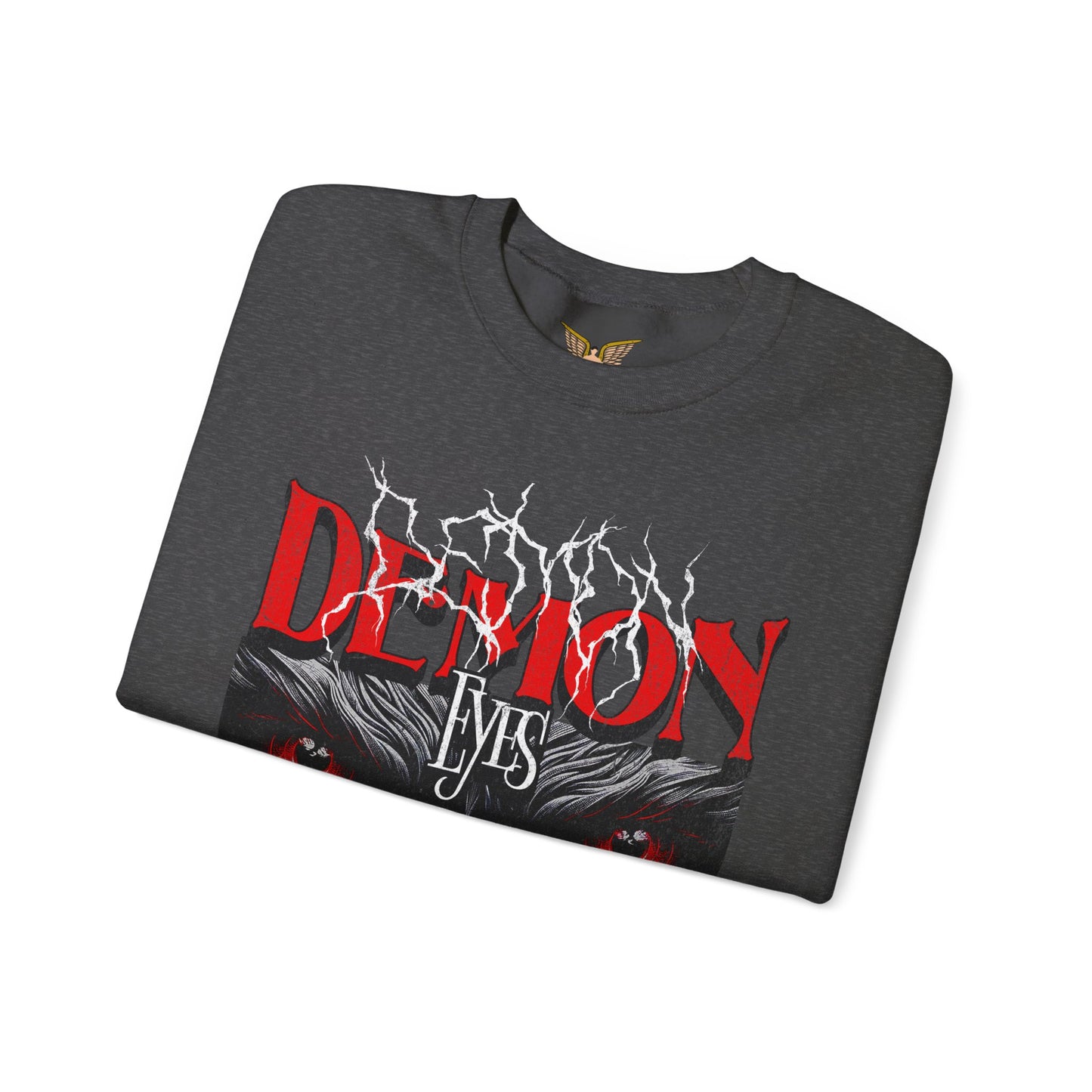 Demon Eyes Crewneck Sweatshirt - Cozy Halloween Apparel
