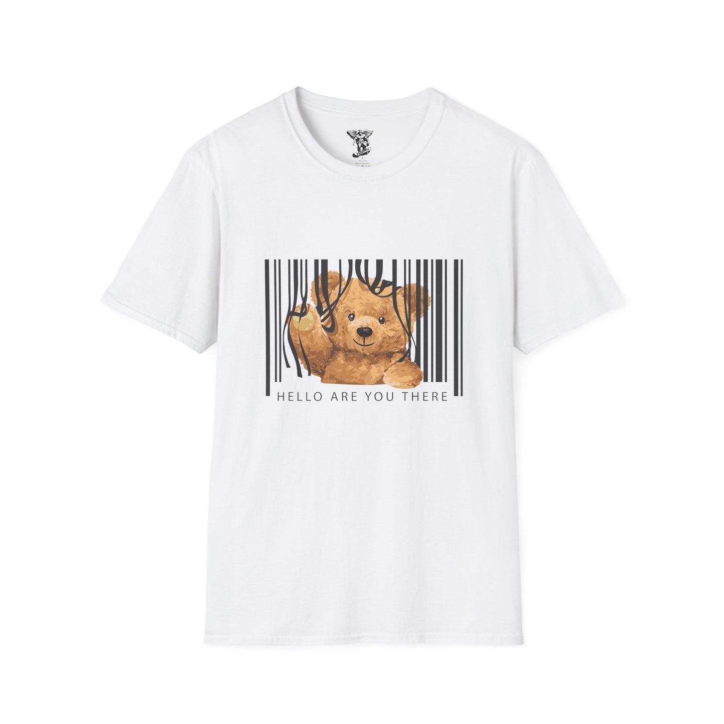Cute Puppy Barcode T-Shirt — "Hello Are You There"