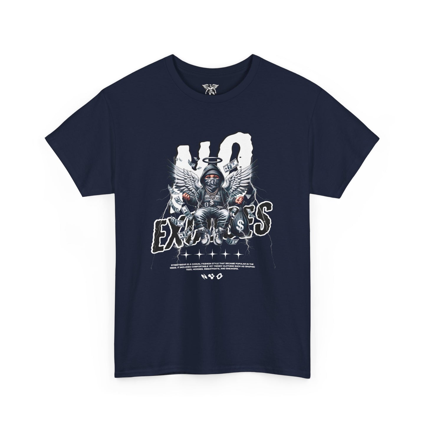 Angelic Skull 'No Excuses' Graphic Tee