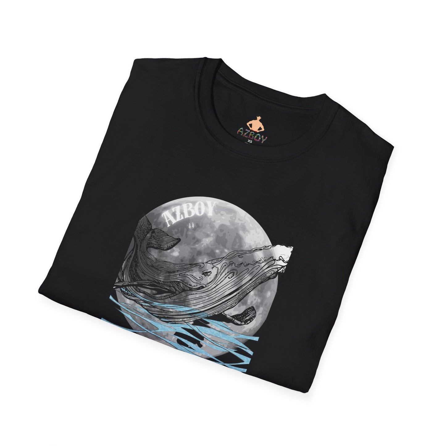 AZBOY whales moon ( Softstyle T-Shirt)